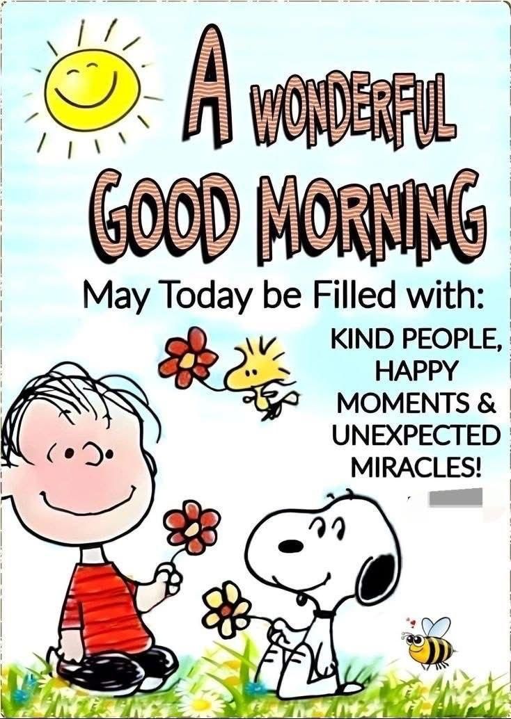 AWONDERFUL WONDERFUL GOOD MORNING May Today be Filled with: KIND