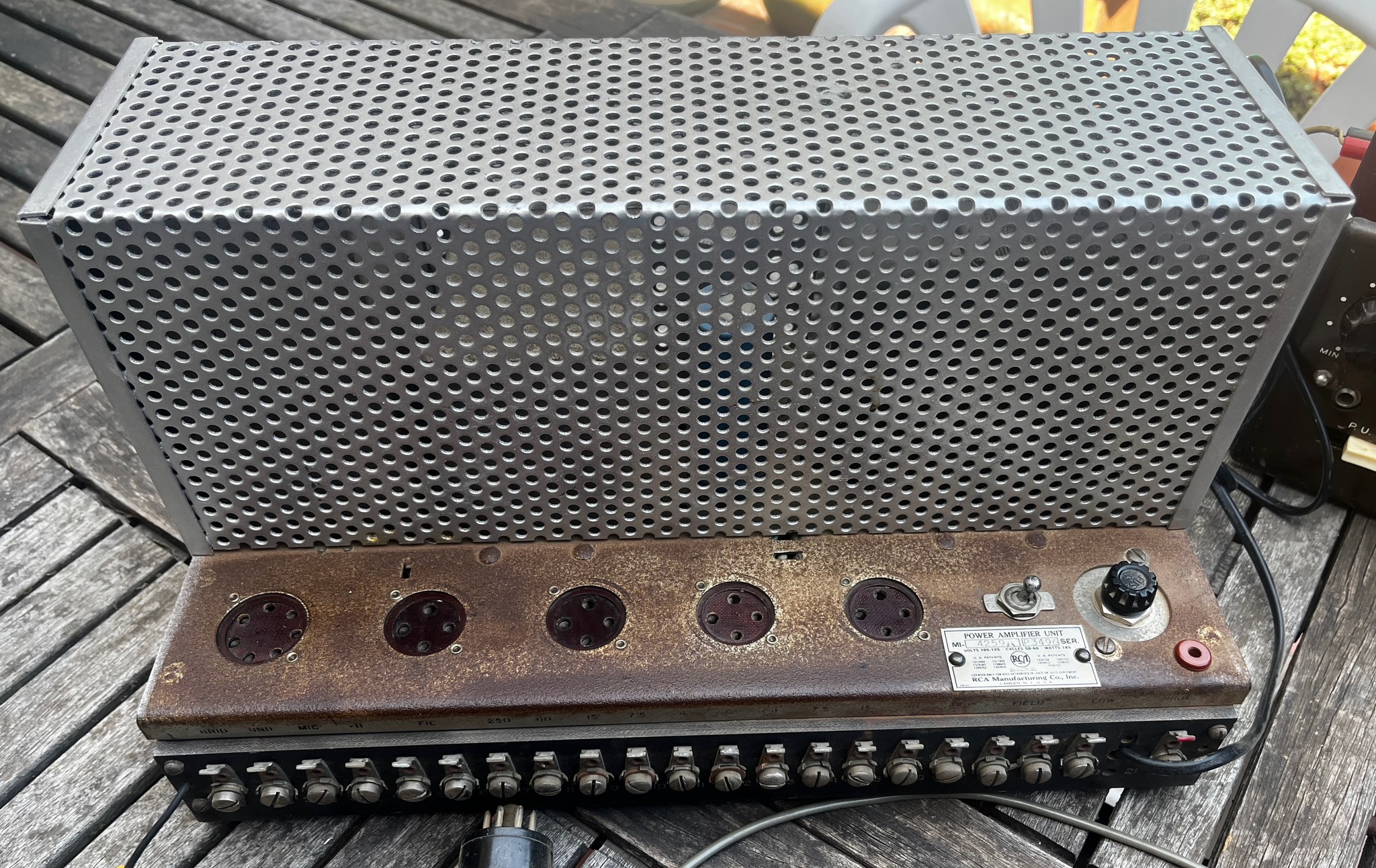 Information on RCA MI-4259A power amplifier unit?