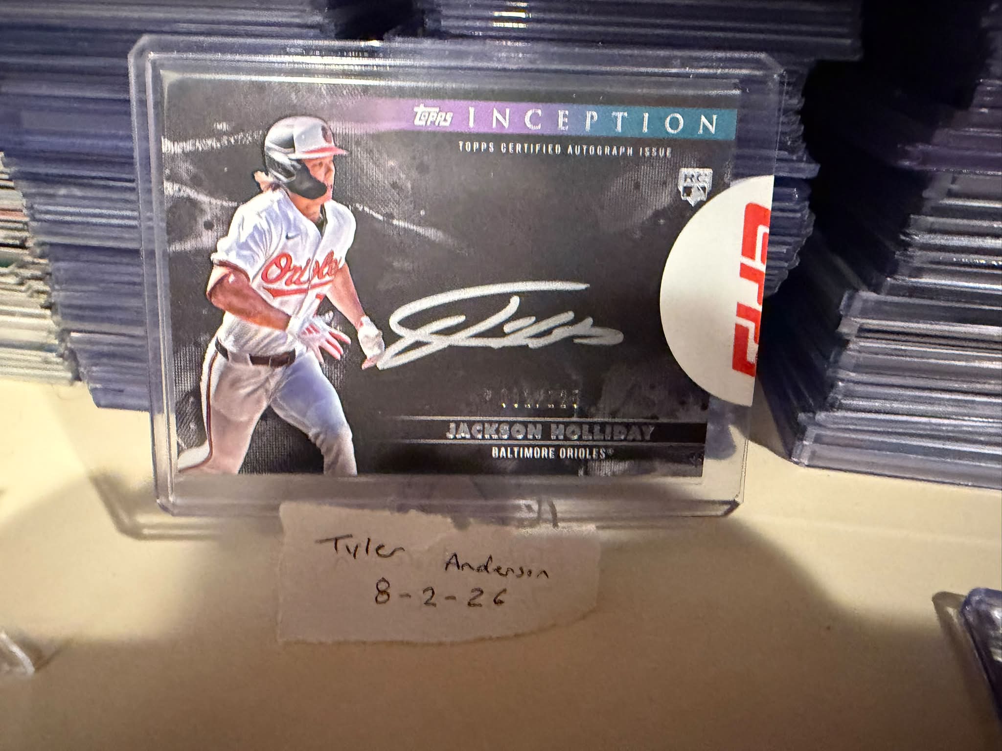 For Sale Jackson Holliday Silver Signing RC auto /125 $115 shipped