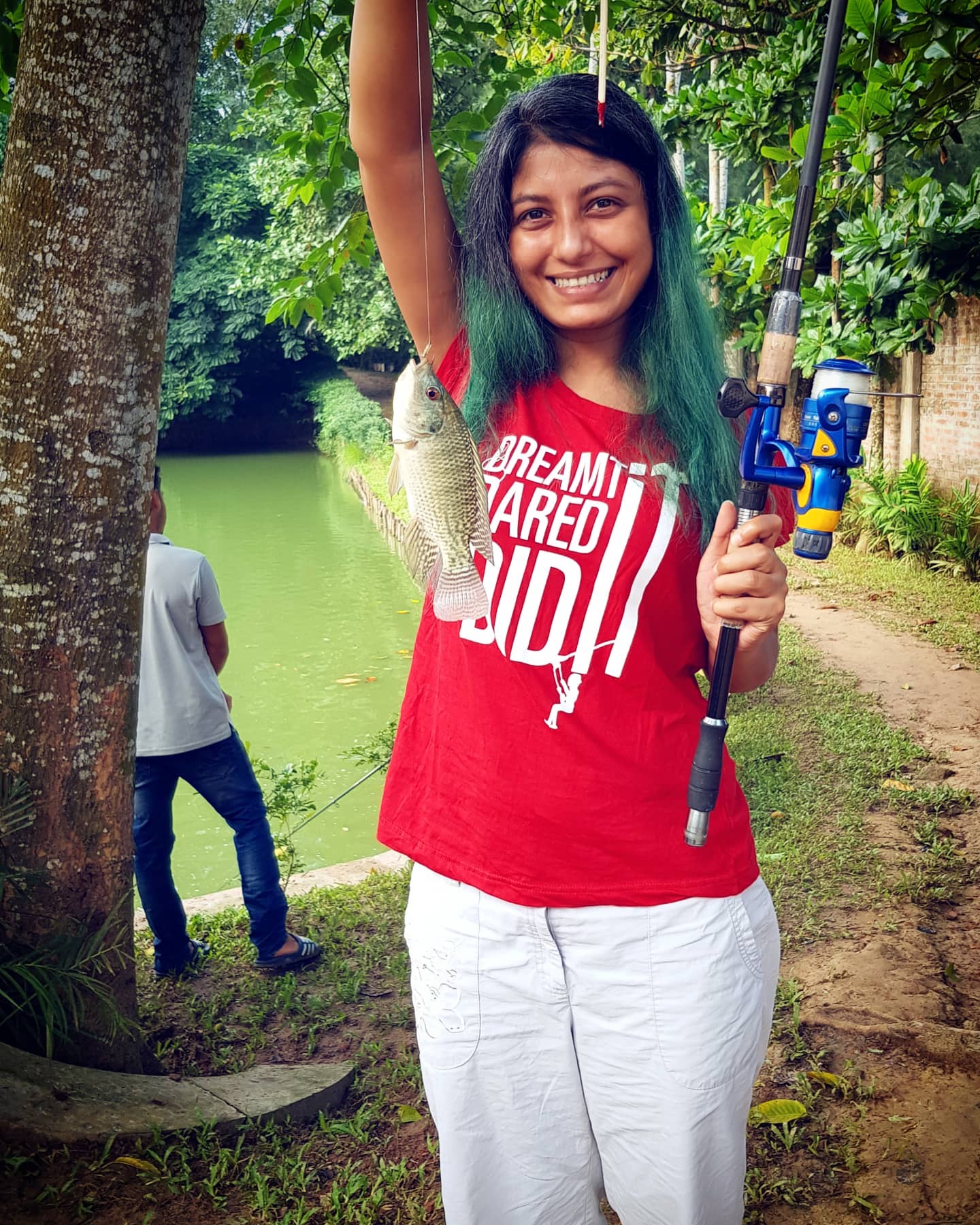 Shayantani - Teaching a man how to fish! PC: Eshon Waheed #fishing # ...