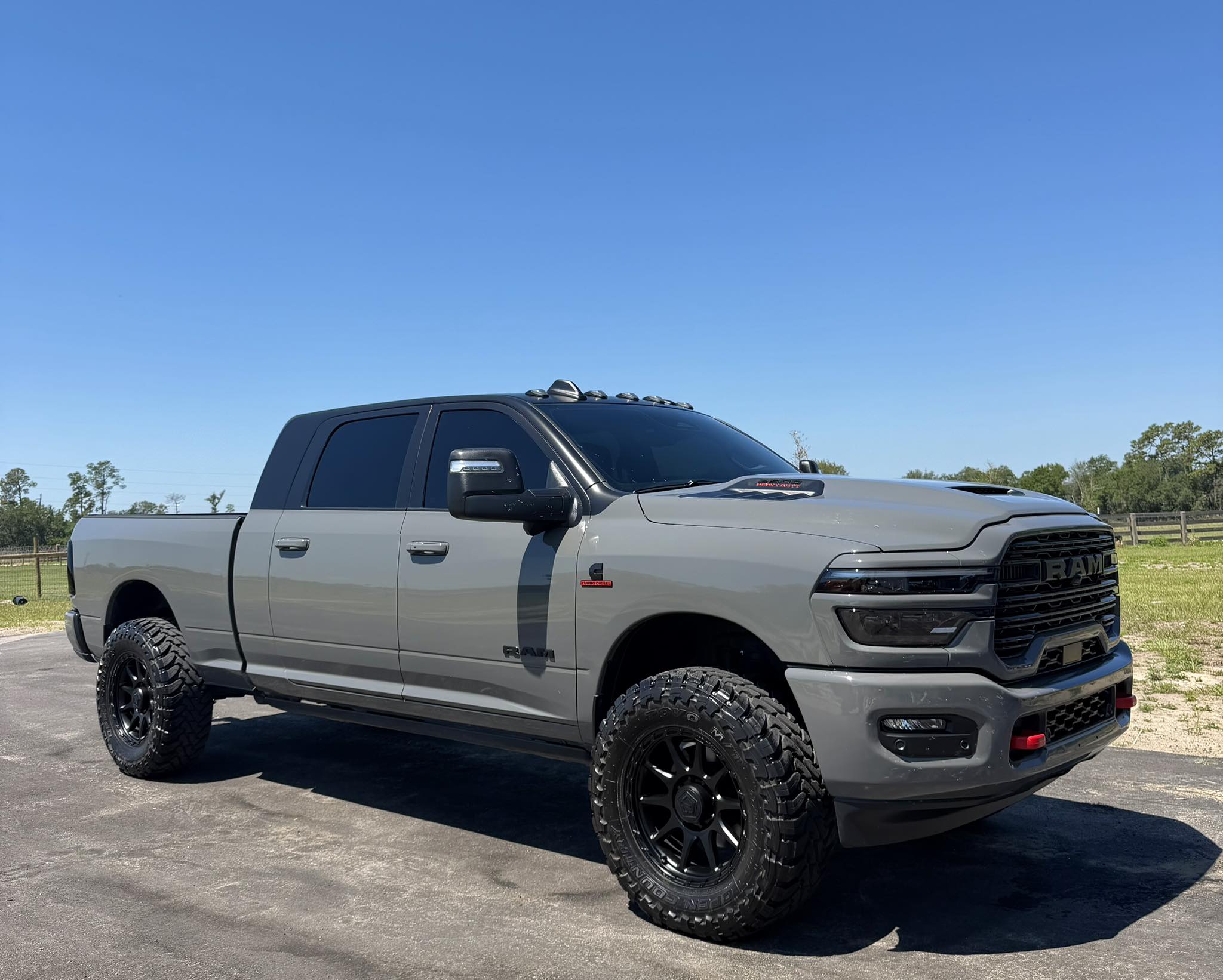 Ram 2500 with new 20x9 TIS 563B wheels and 37x12 tires