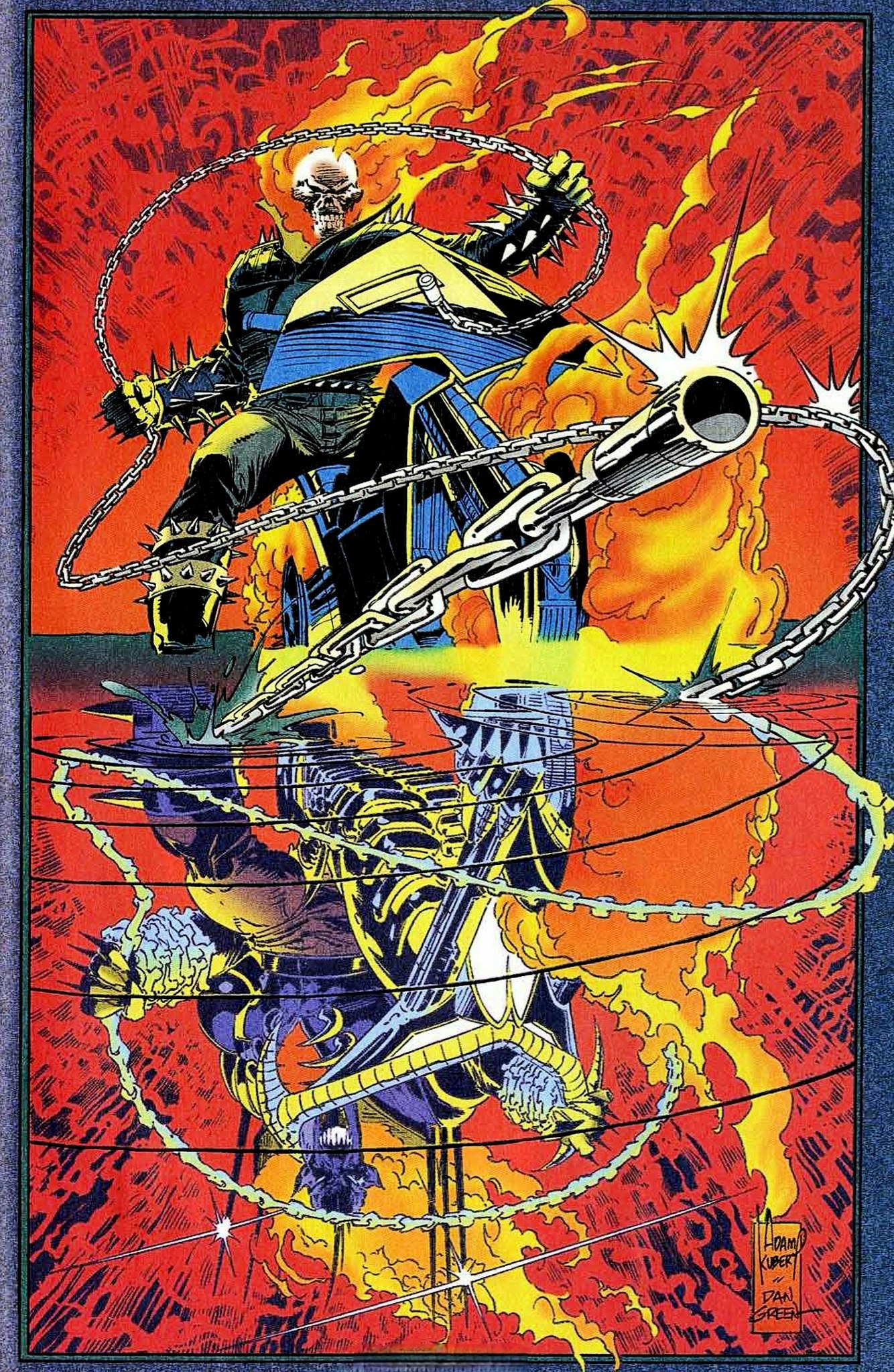 THE WORLD OF MARVEL COMICS | Ghost Rider #50 (1994) has another nice ...