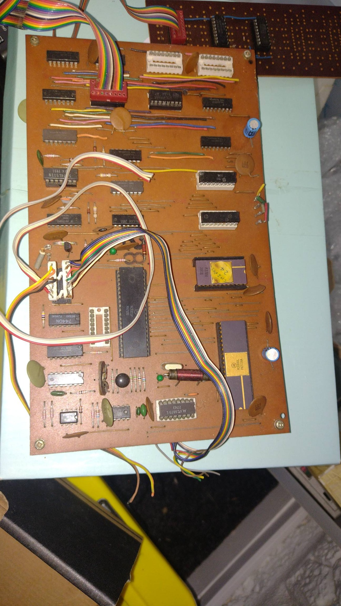 Dream 6800 DIY computer board from retro magazine publication