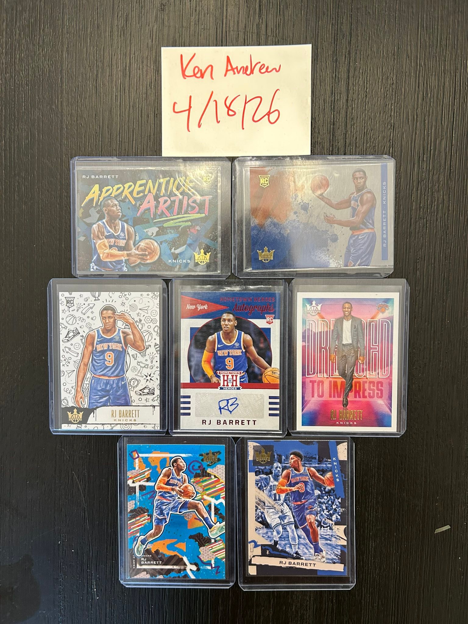 FS/NFT: RJ Barrett Lot- RC auto, RC lvl 3, RC acetate, RC AA, RC 