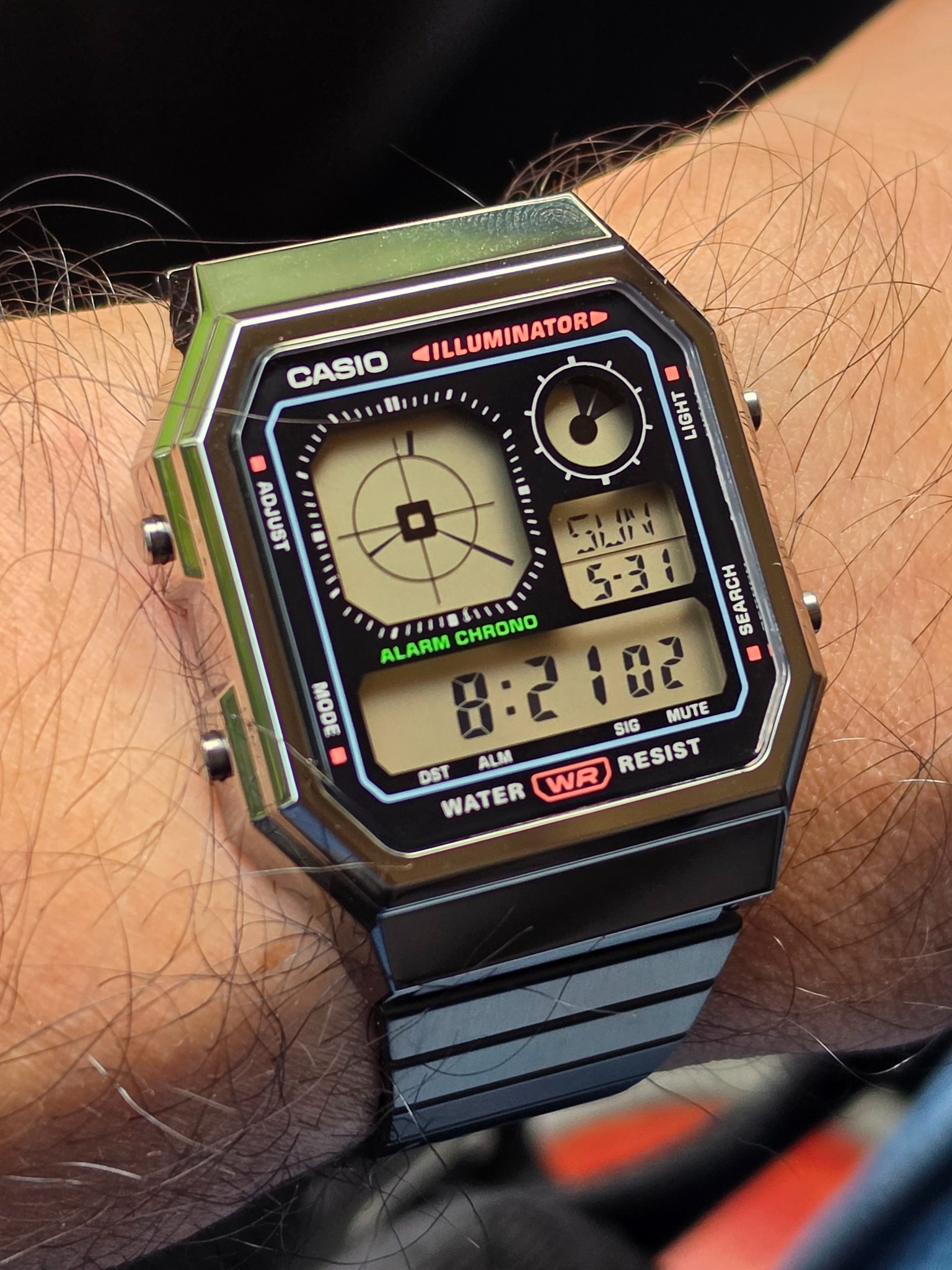 Sunday work motivation with a vintage Casio W-31 watch