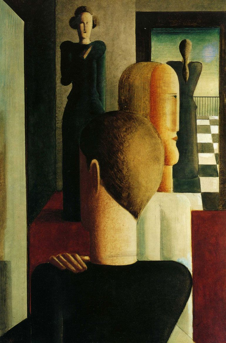 Painted in 1937, „Szene am Tisch II“ brings together some of the