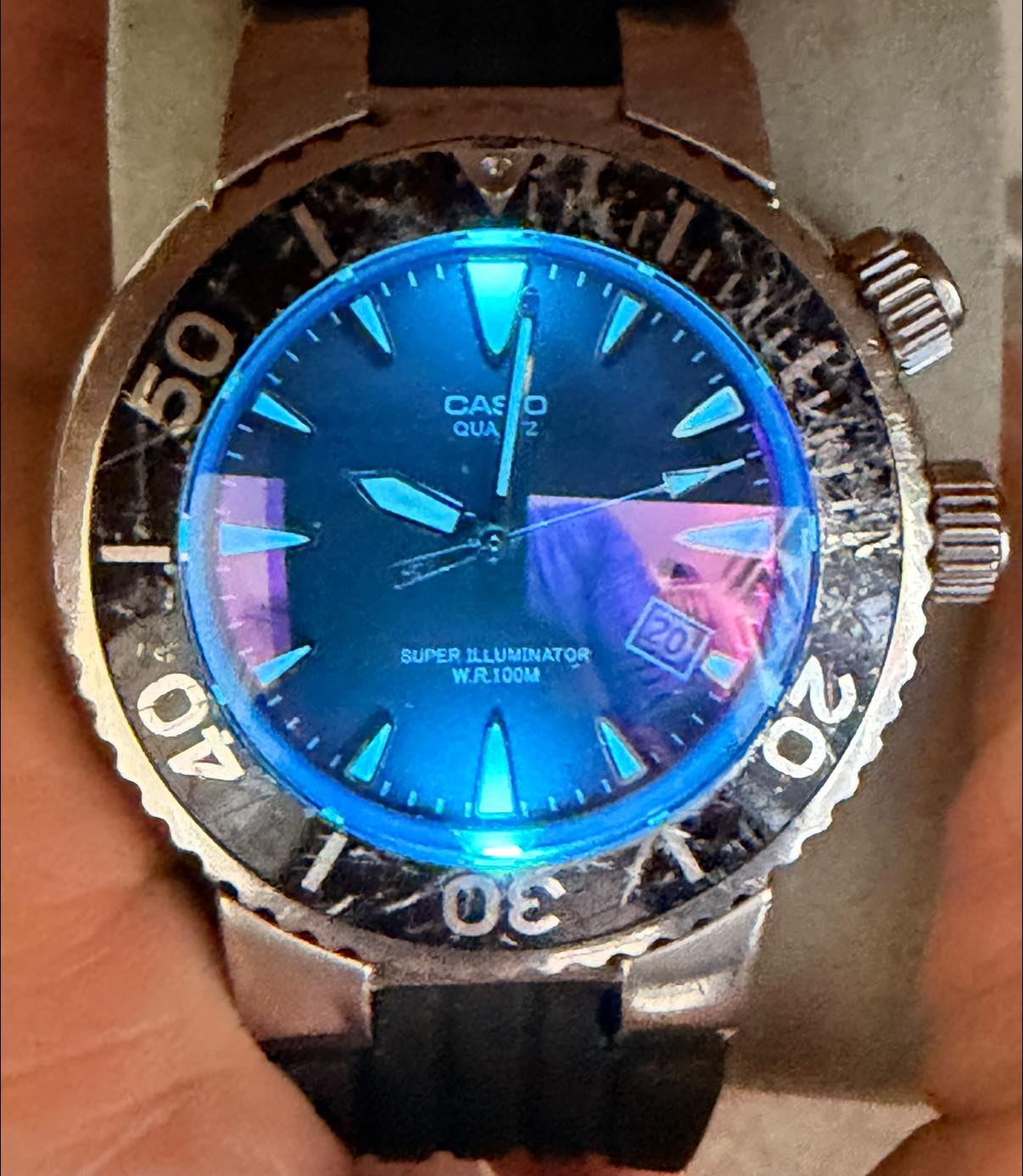 Restored Casio MTD-1048 watches