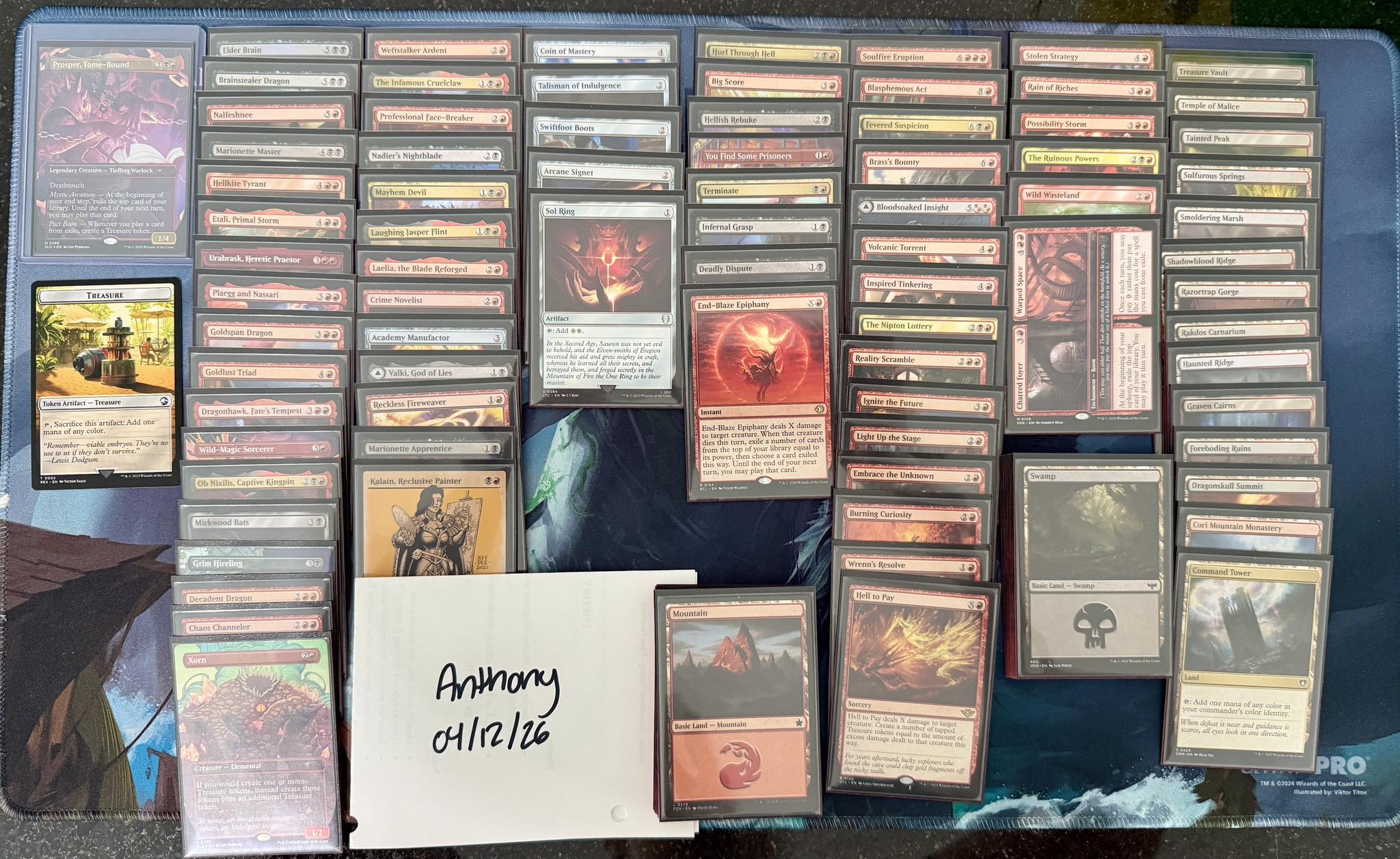 mtg prosper tome bound commander deck Adventures in the Forgotten Realms Prosper, Tome-Bound Commander Combo Box for Magic: The Gathering Deathtouch Mystic Arcanum  At the beginning of your end step Selling prosper tome bound edh