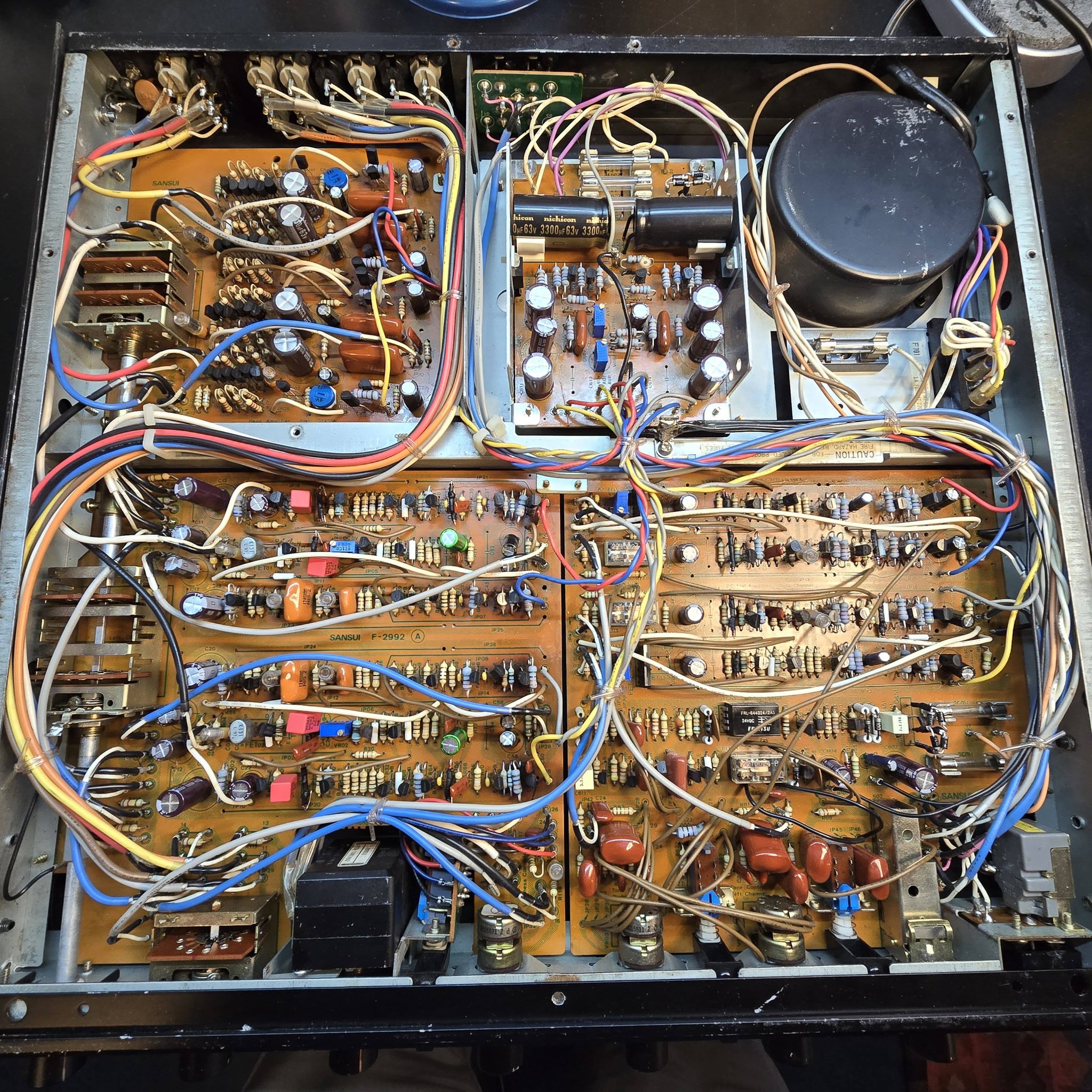 Restoring a 1979 Sansui CA-F1 preamp: upgrades and repairs