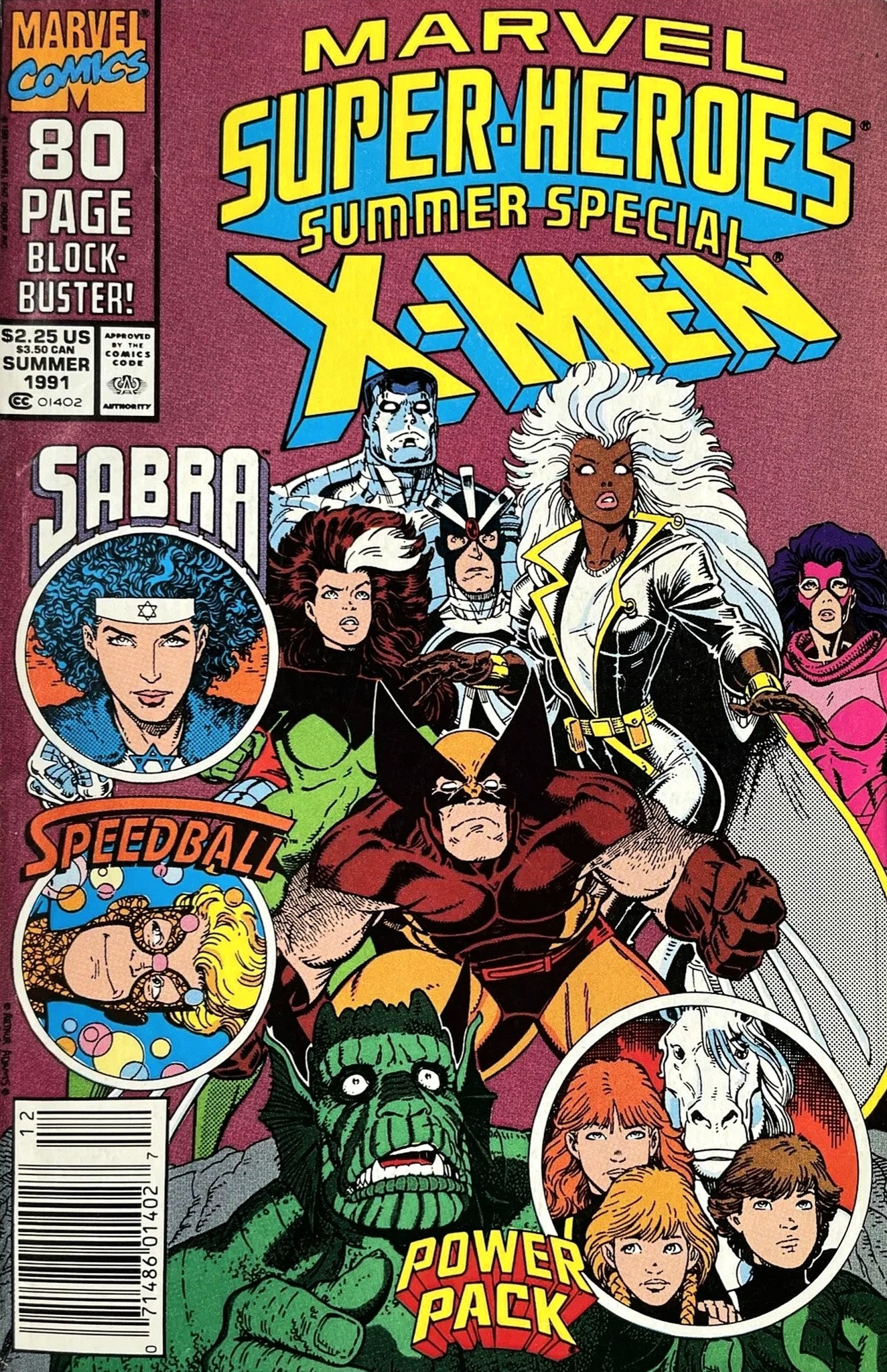 Marvel Super-Heroes Summer Special: X-Men (1991) cover art by