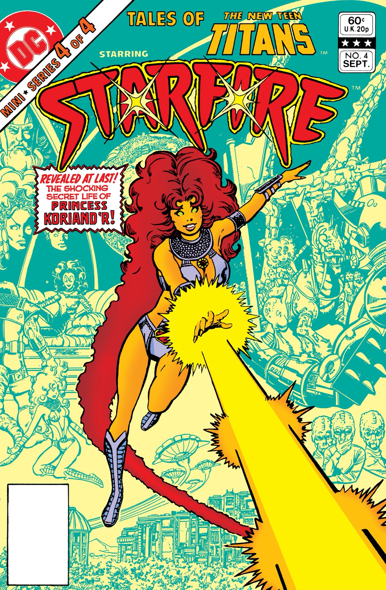 George Perez's Starfire comic book cover art
