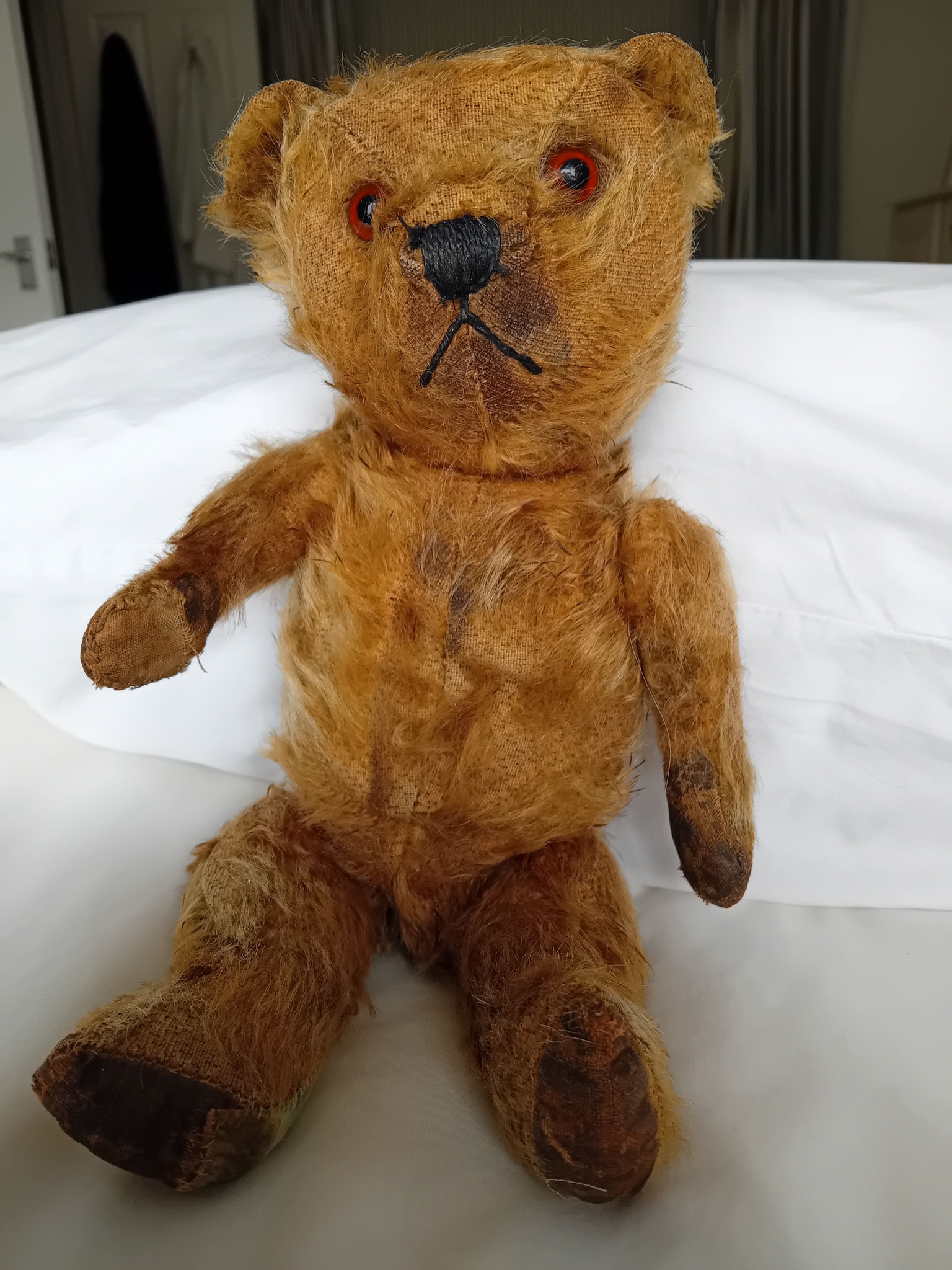 What is the origin of this 70-year-old teddy bear?