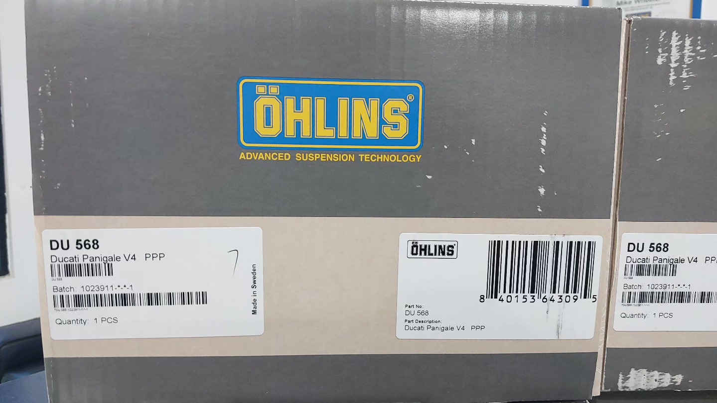 ohlinsracingmotorcycle DU 568 TTX-GP Shocks for the 2025 #ducativ4