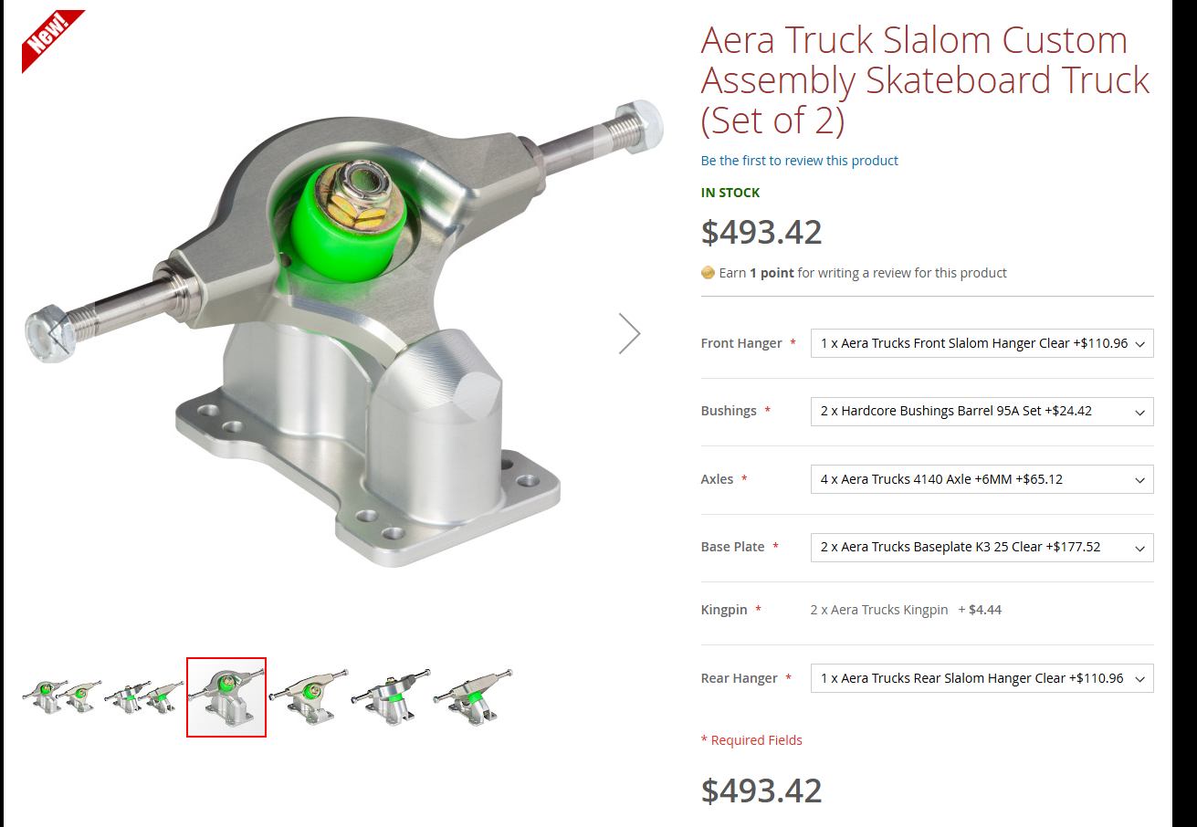 Aera s1 truck sets for slalom skateboarding