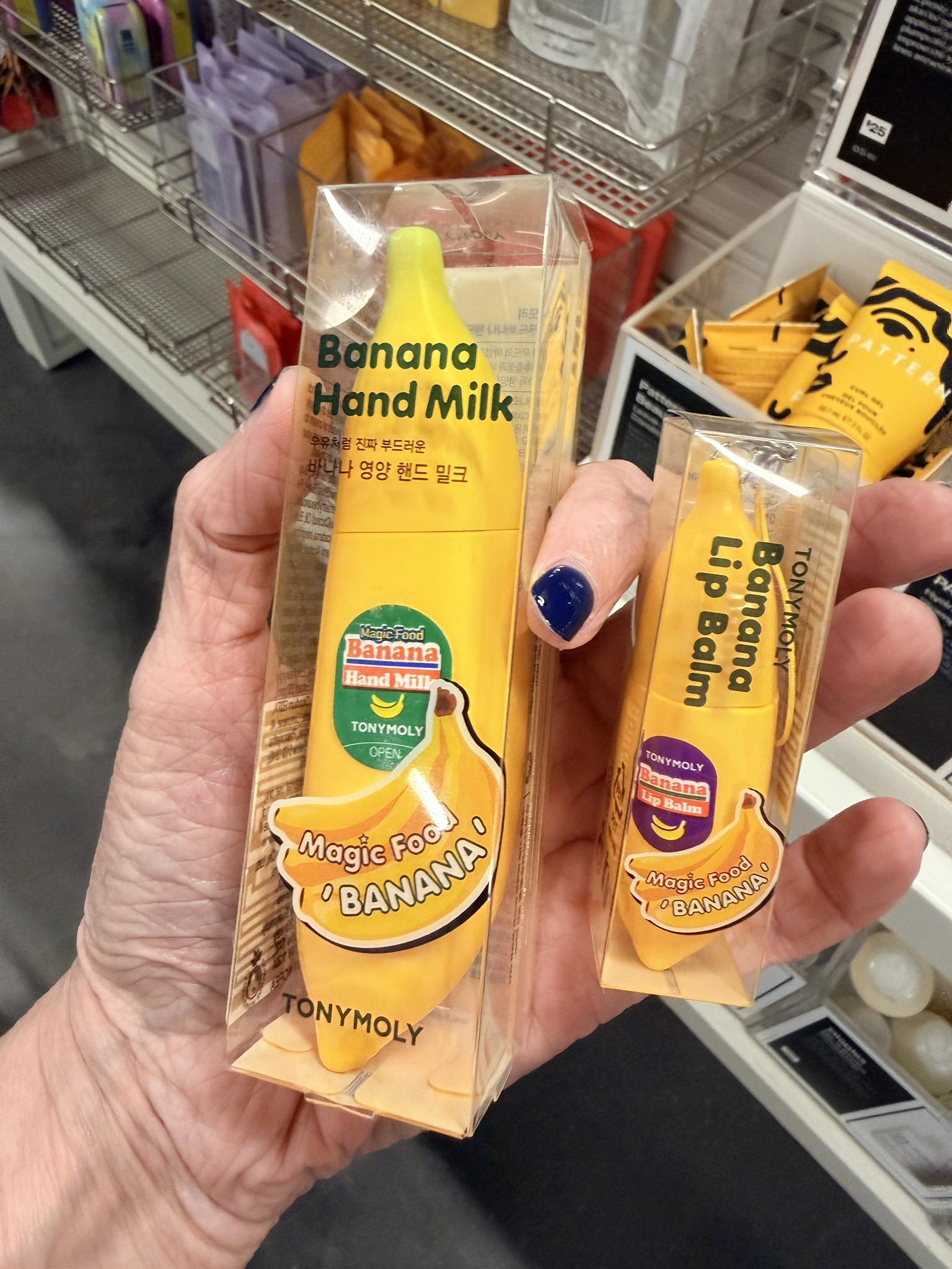 TonyMoly Banana Hand Milk and Lip Balm found