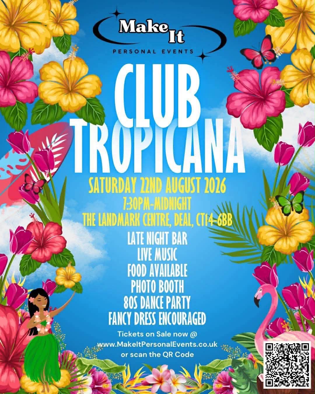 Who is going to Club Tropicana 80s party in Deal