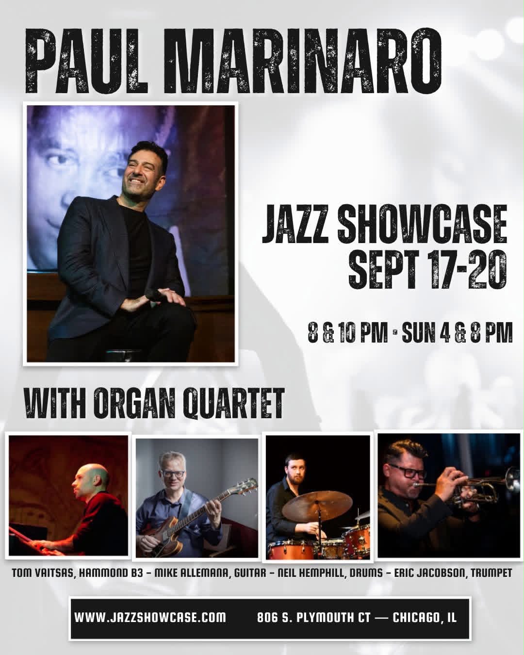 Paul Marinaro & Organ Quartet