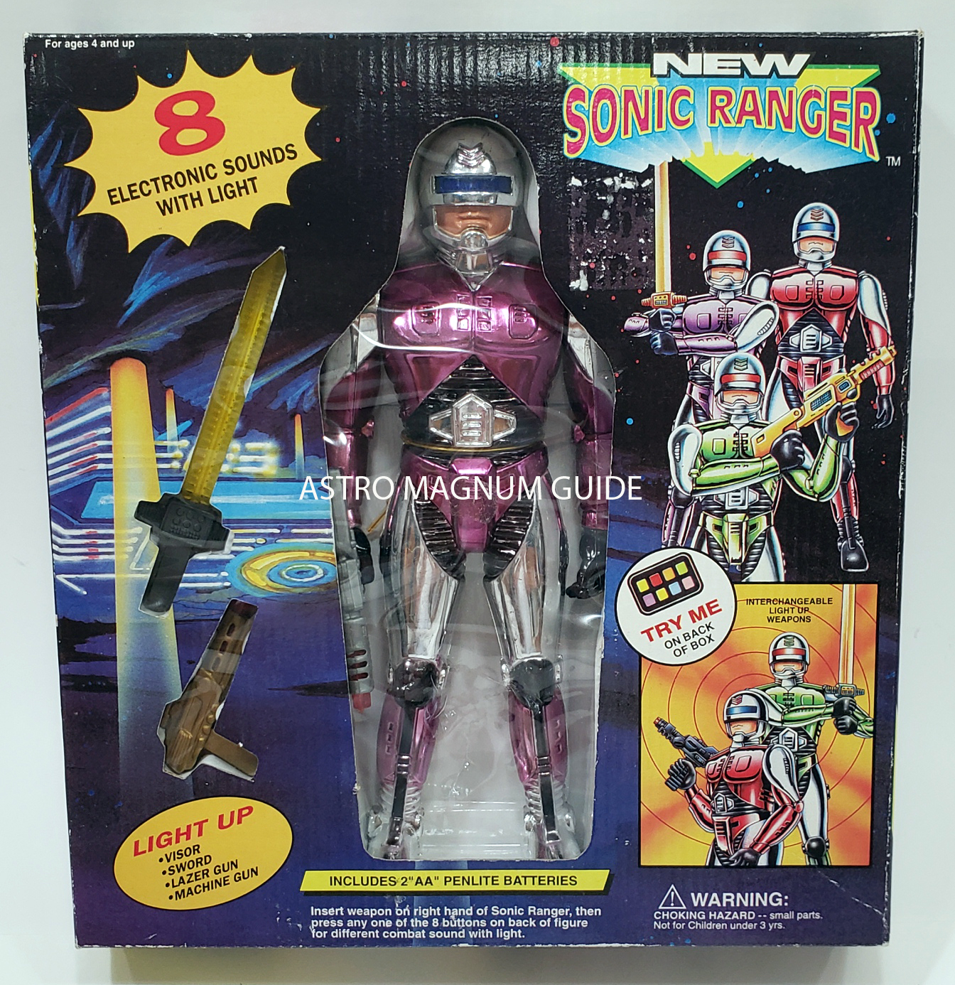 Bootleg Power Ranger Figures from the 1990s, Sonic Ranger Collection