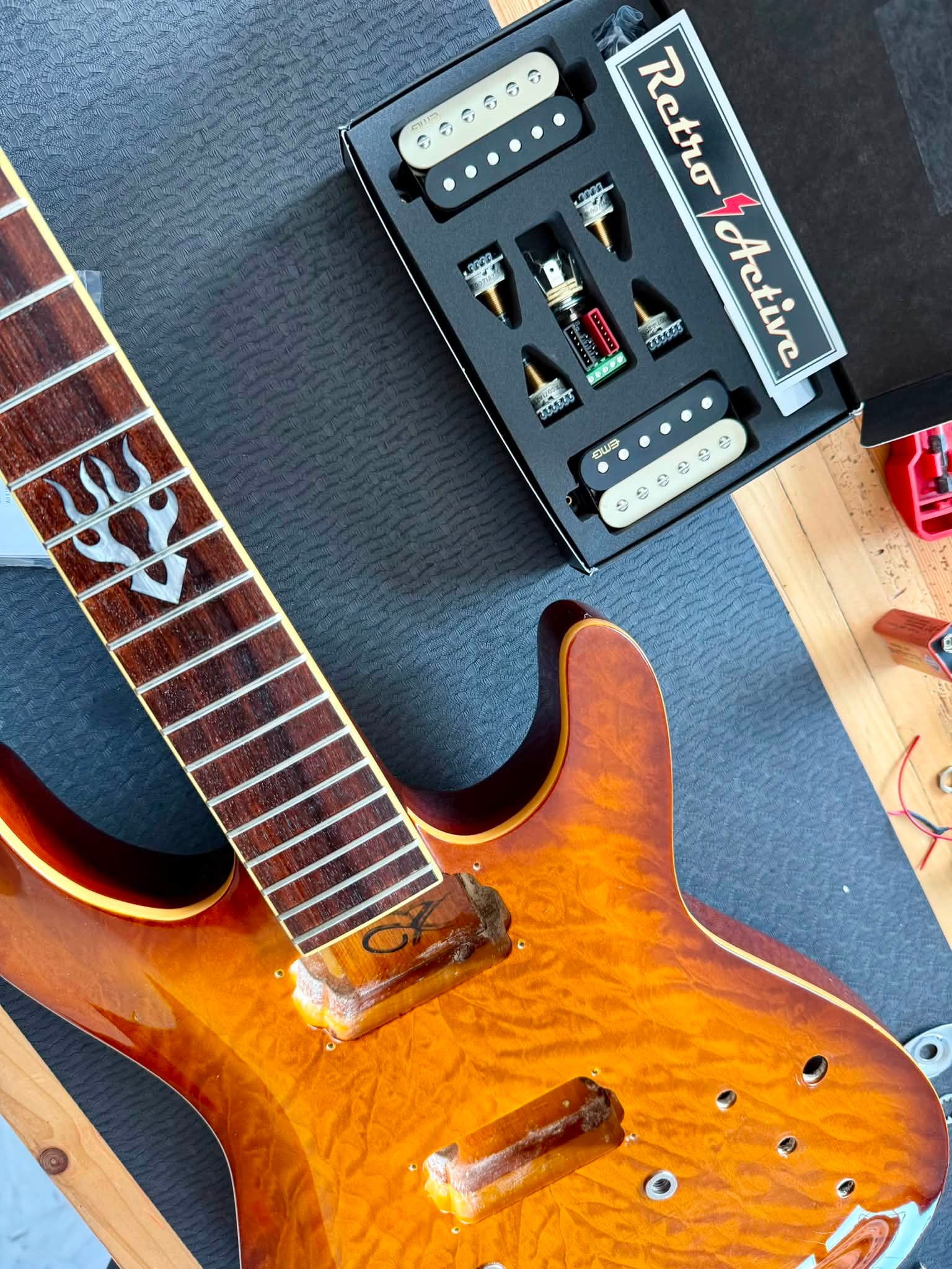 Upgraded Ibanez SZ520QM with EMG Zakk Wylde pickups