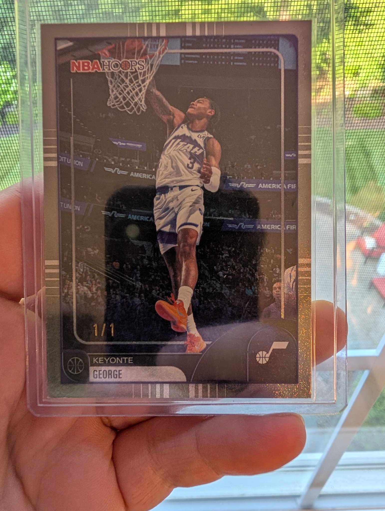 What is the value of a 1/1 Keyonte George NBA Hoops card?