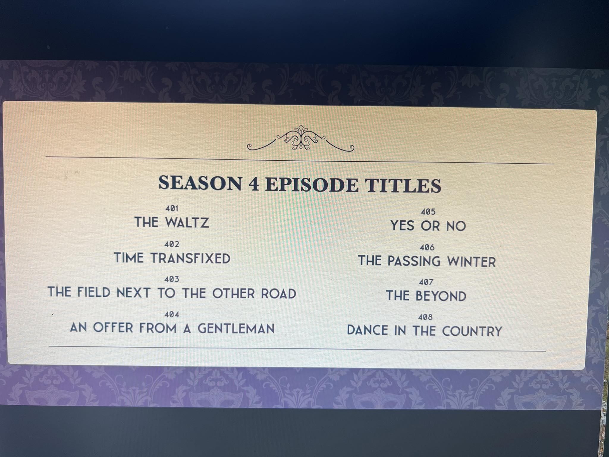 Our season 4 episode Titles are revealed! | Facebook