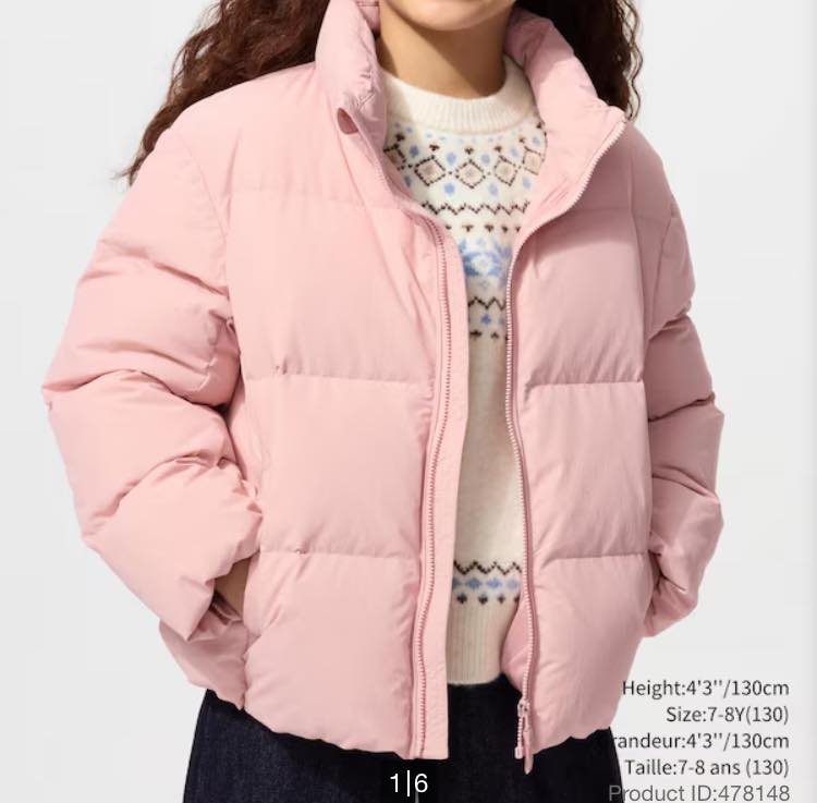 00s Old UNIQLO pink down jacket archive Are Uniqlo