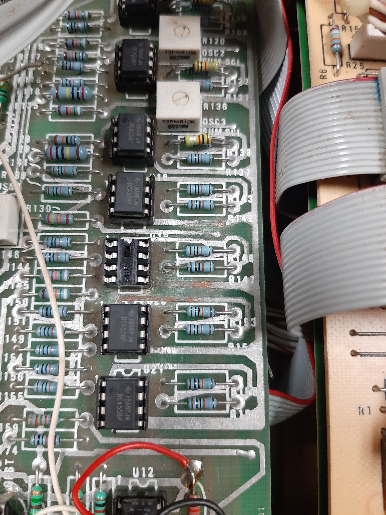 Repairing a Memorymoog Plus with KiCad boards?