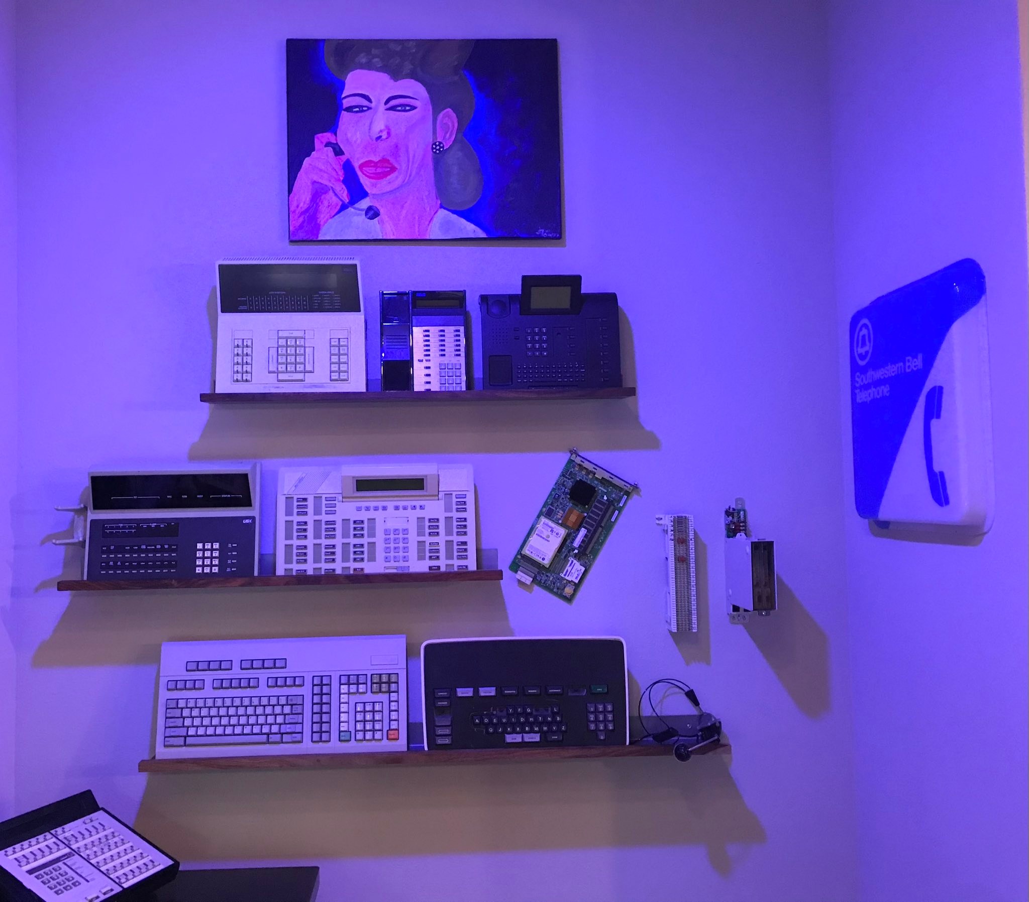 Wall o'Consoles — my pride and joys are on the bottom shelf — a