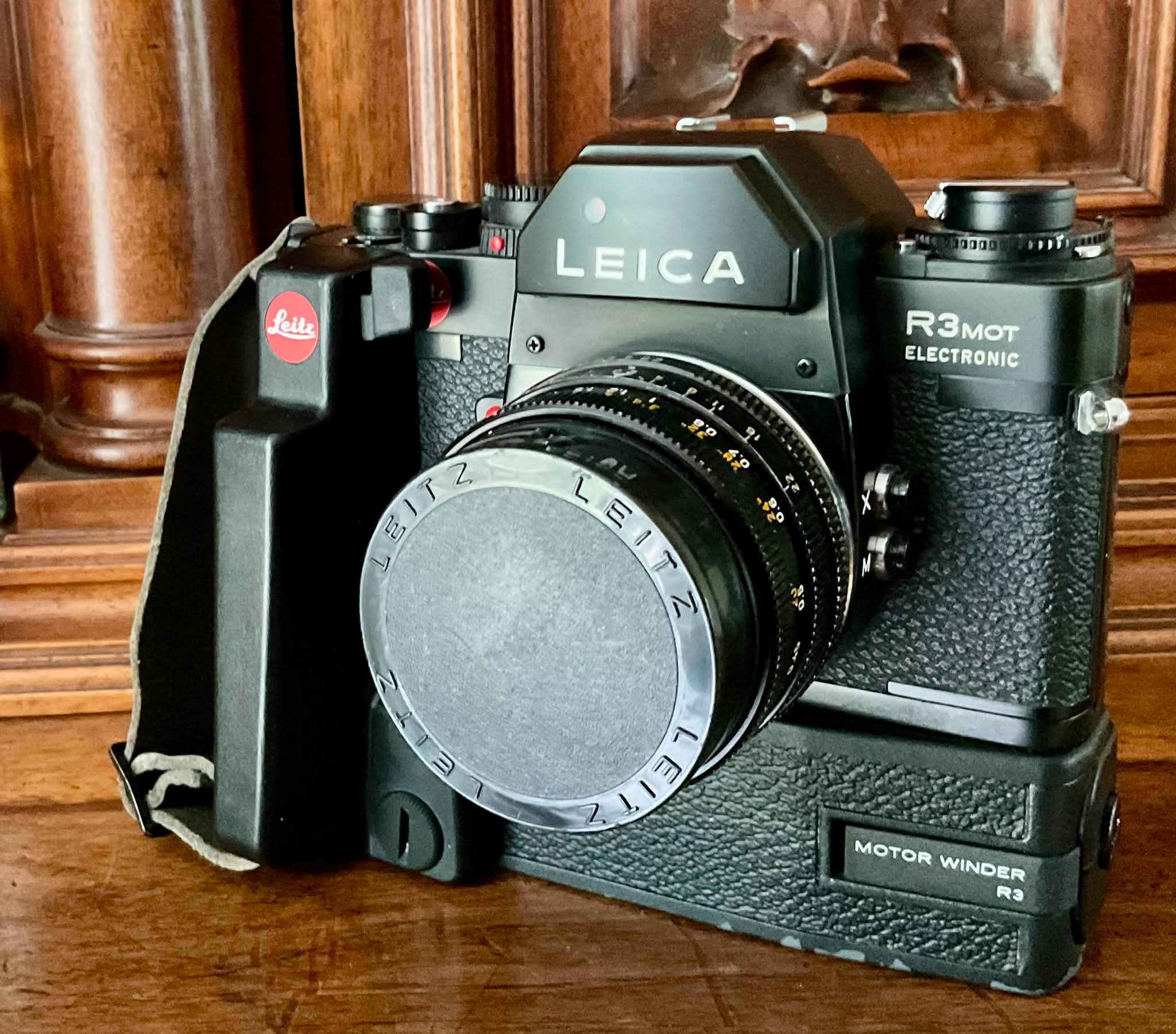 Leica R3 MOT Electronic Camera with Motor Winder and Leitz Lenses