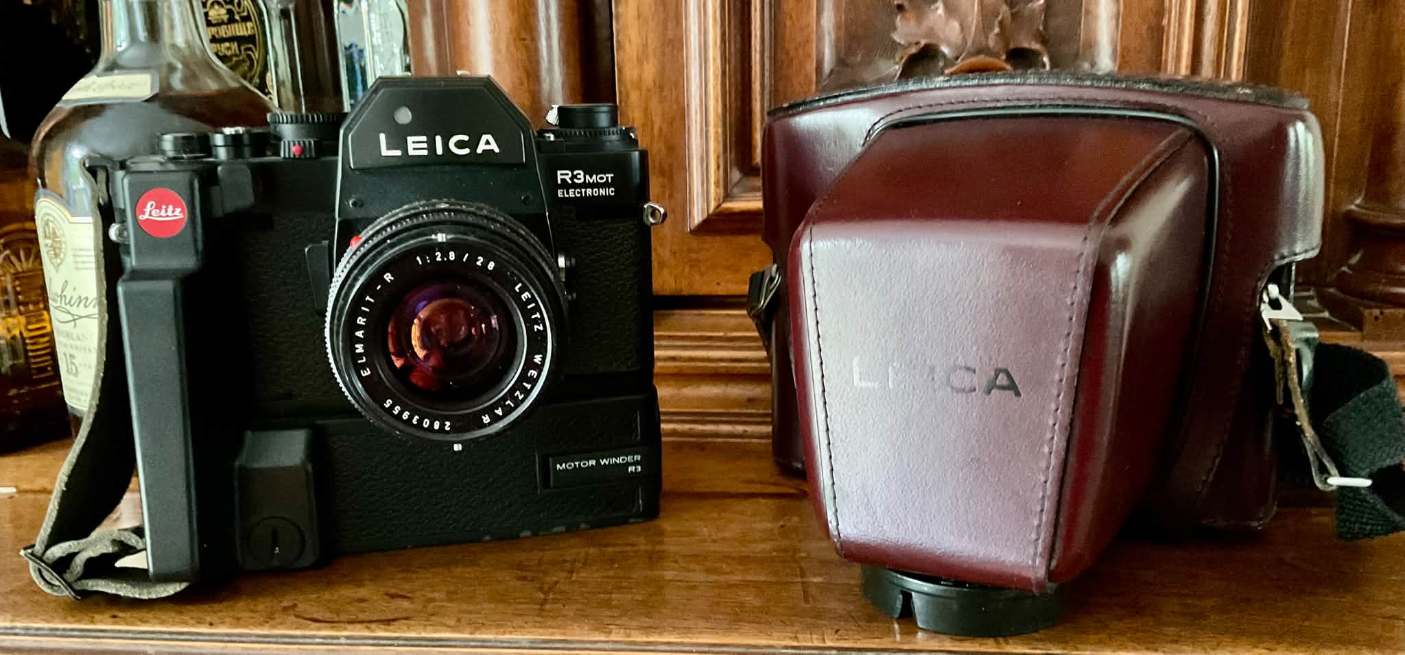 Leica R3 MOT Electronic Camera with Motor Winder and Leitz Lenses
