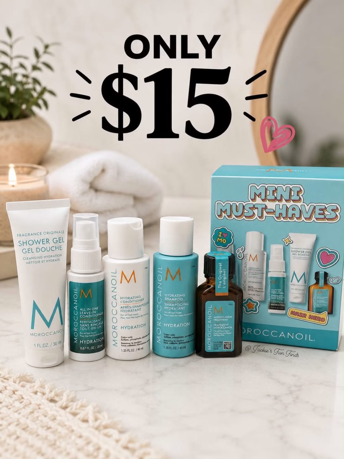 $32 Value for this Moroccanoil Mini Must-Haves Deluxe Sampler Set
