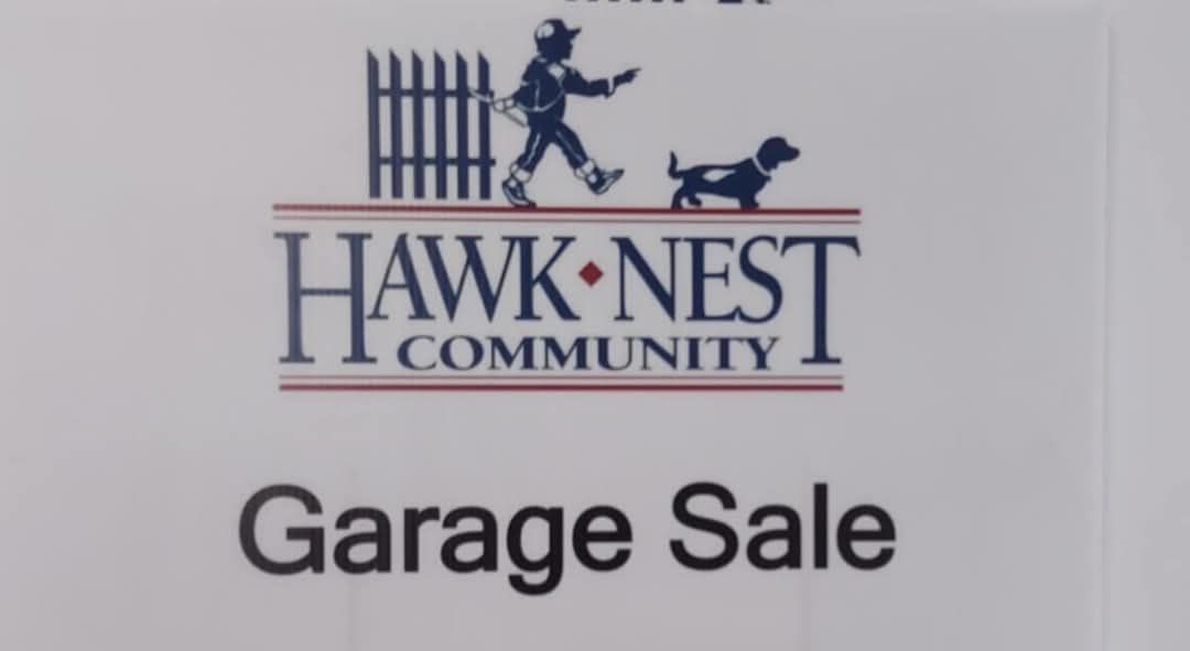 トップス GARAGE SALE series eagle support local Hawk Nest Community garage sale in East Lansing