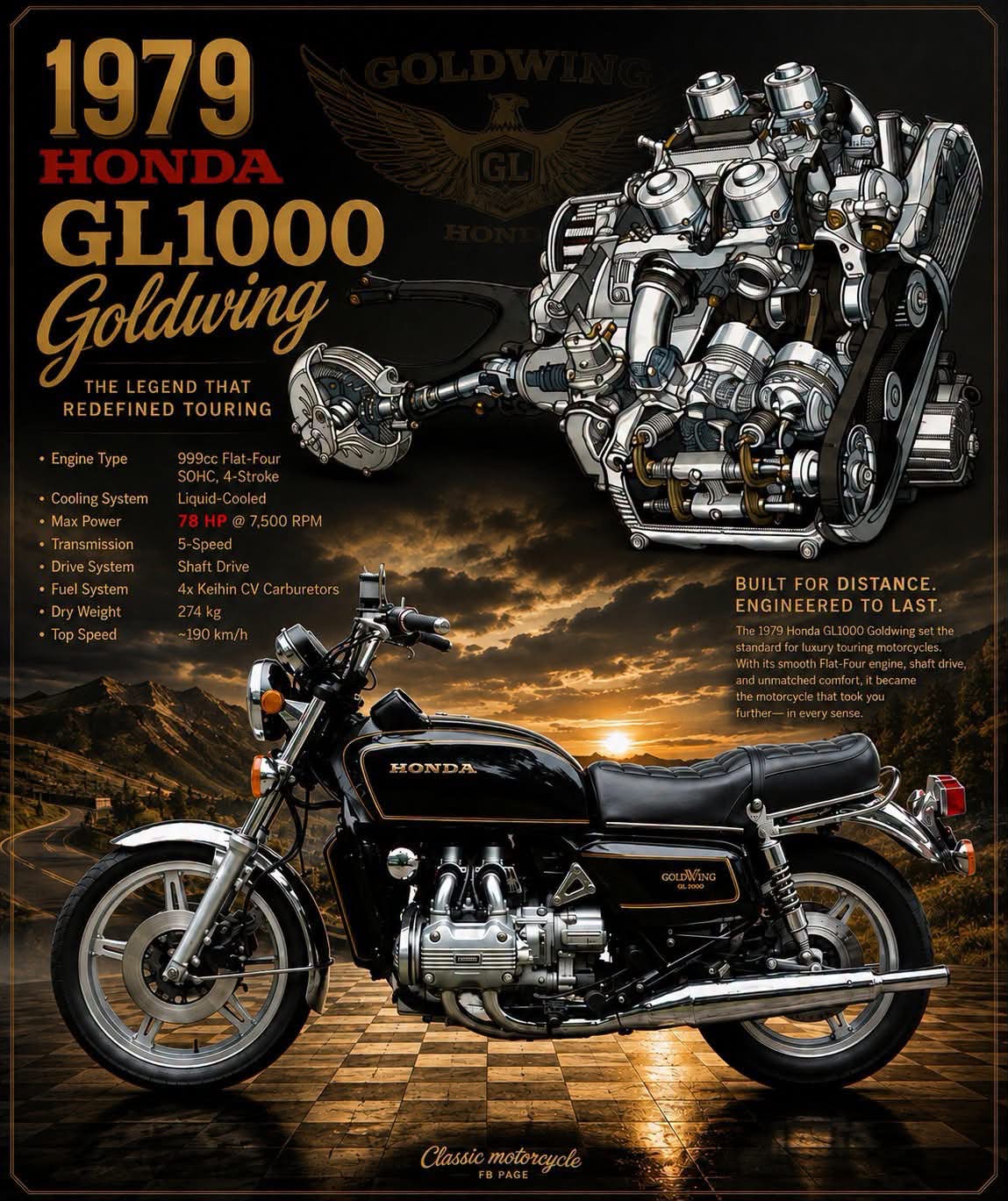 GL HONDA カタログ/マニュアル WING 1000 GOLD