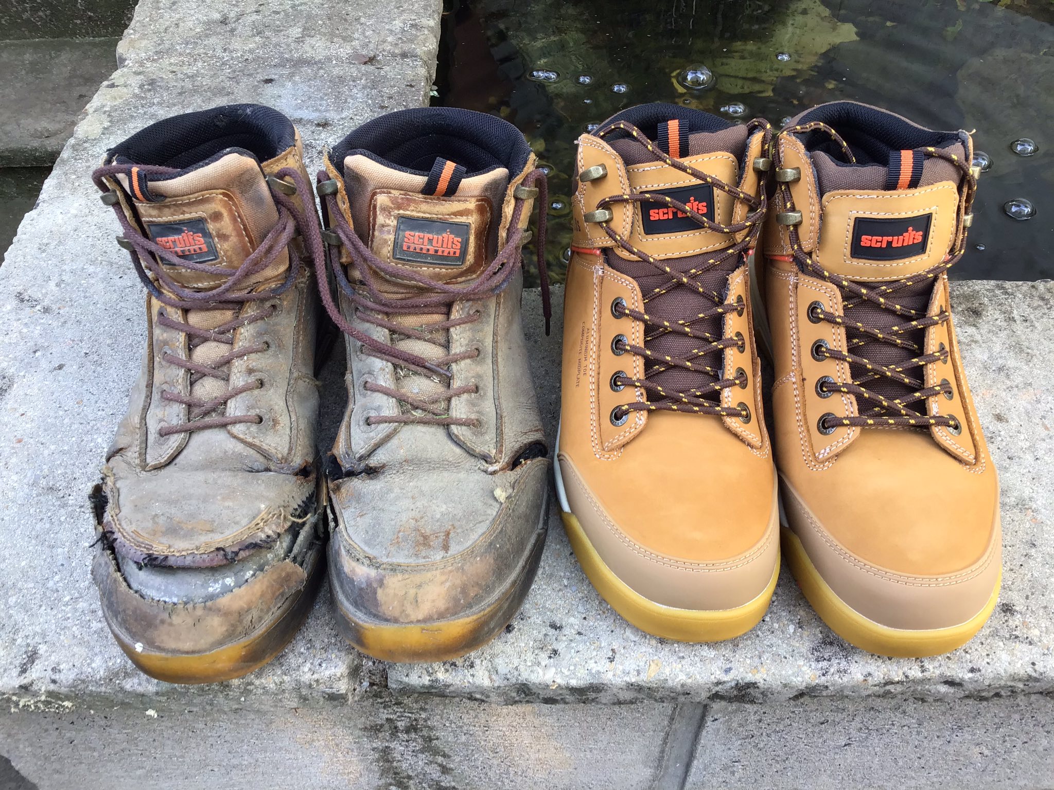 Mens/ womens boots, size 45 (10) but not wide enough.never worn