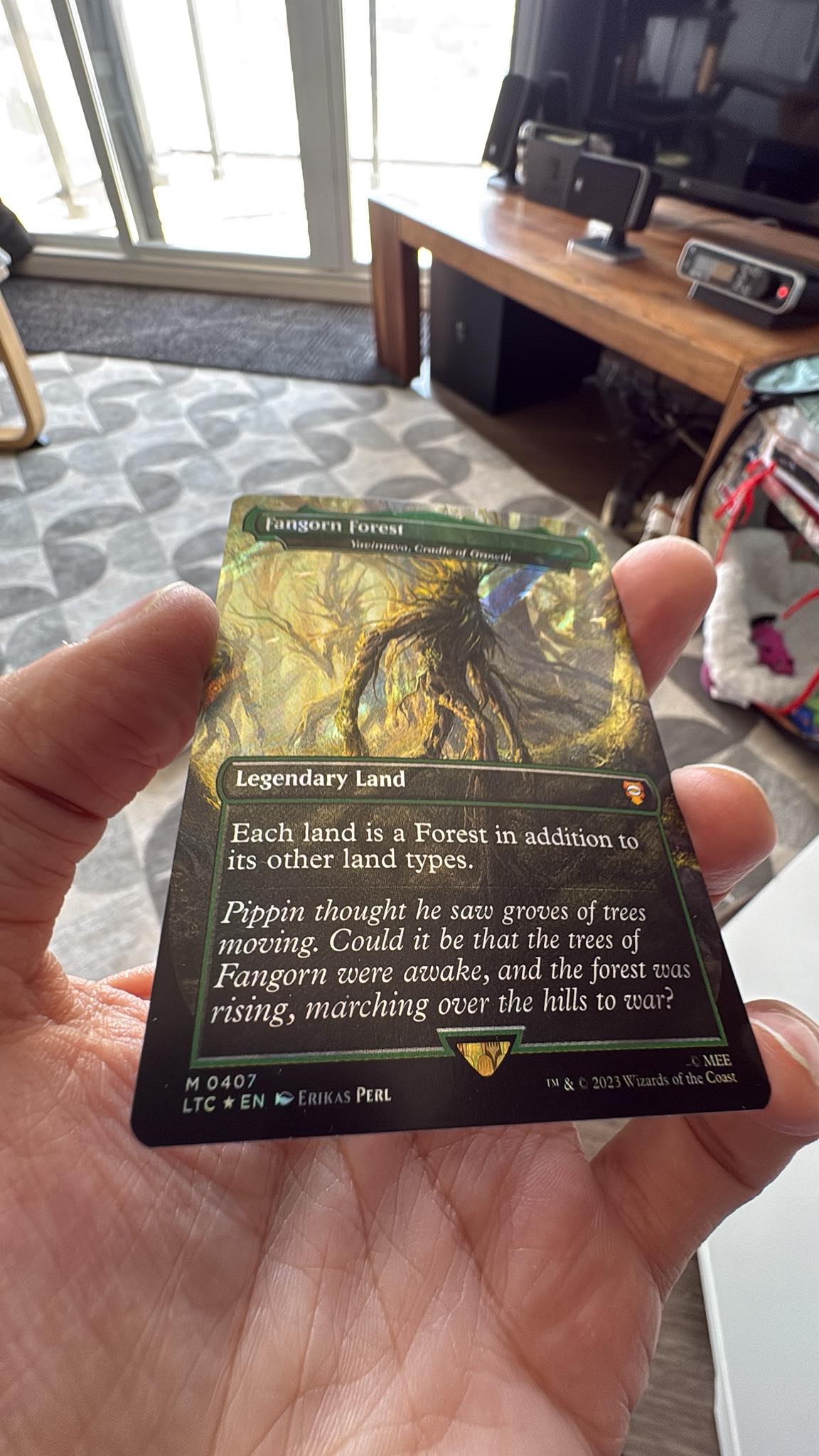 Is this Fangorn Forest surge Foil card authentic?