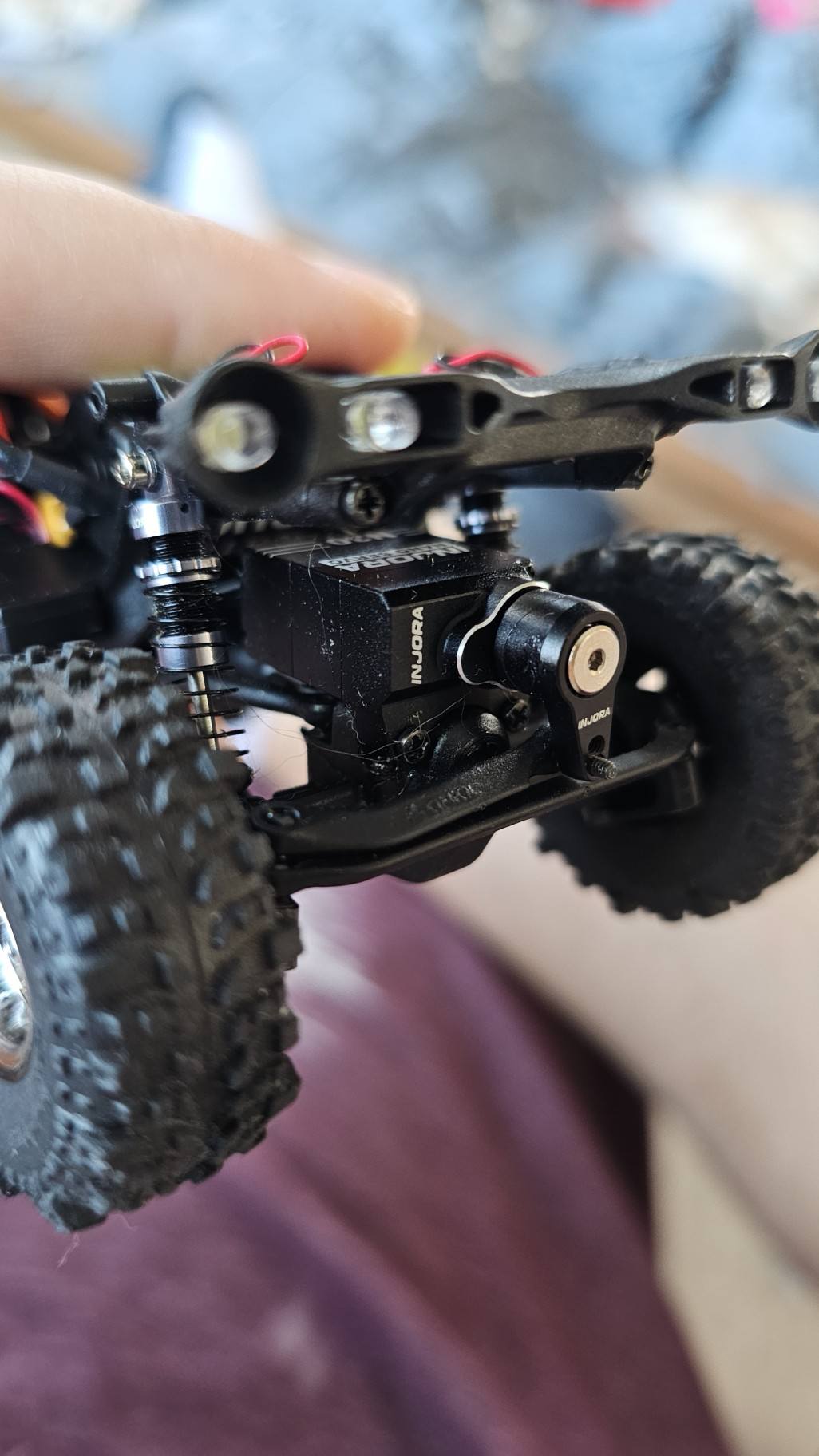 INJORA Nano Servo N30 En Aluminium Avec Protection – Pour Axial SCX30 1/30, Engrenages Métalliques, Couple Renforcé