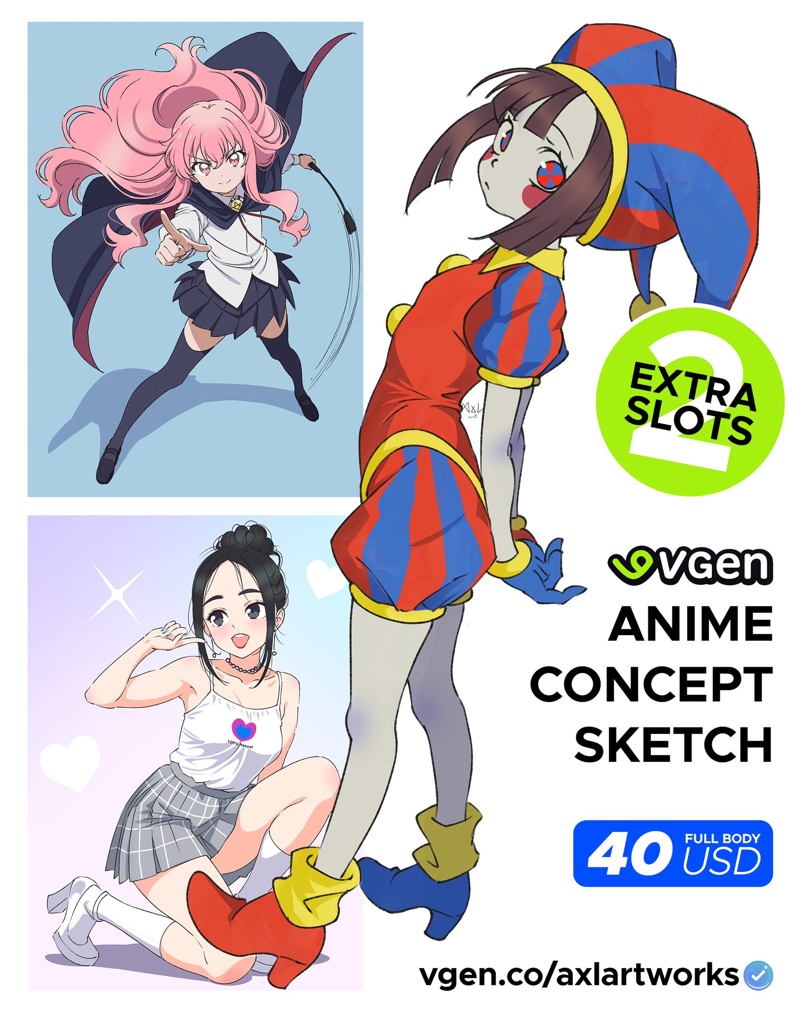 I've released 2 additional sketch slots on my VGen** ## **All
