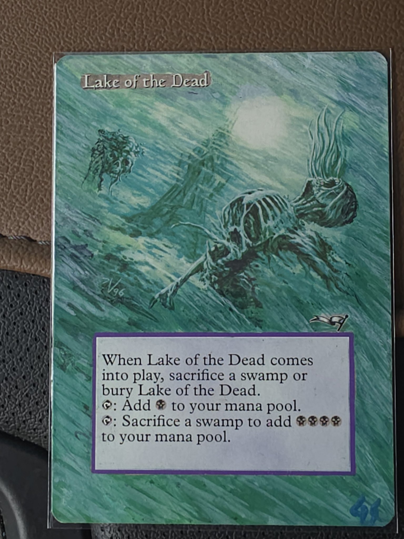 Who is the artist of the Magic: The Gathering 'Lake of the Dead' card?