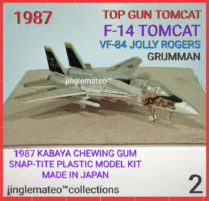 My 1987 KABAYA Chewing GumF-14 TOP GUN TOMCAT Snap-Tite
