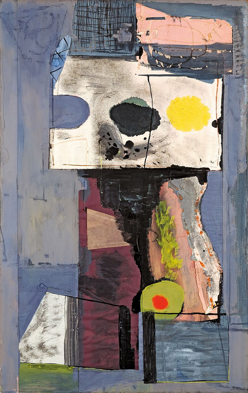 Robert Motherwell (American, 1915-1991) Personage, with Yellow