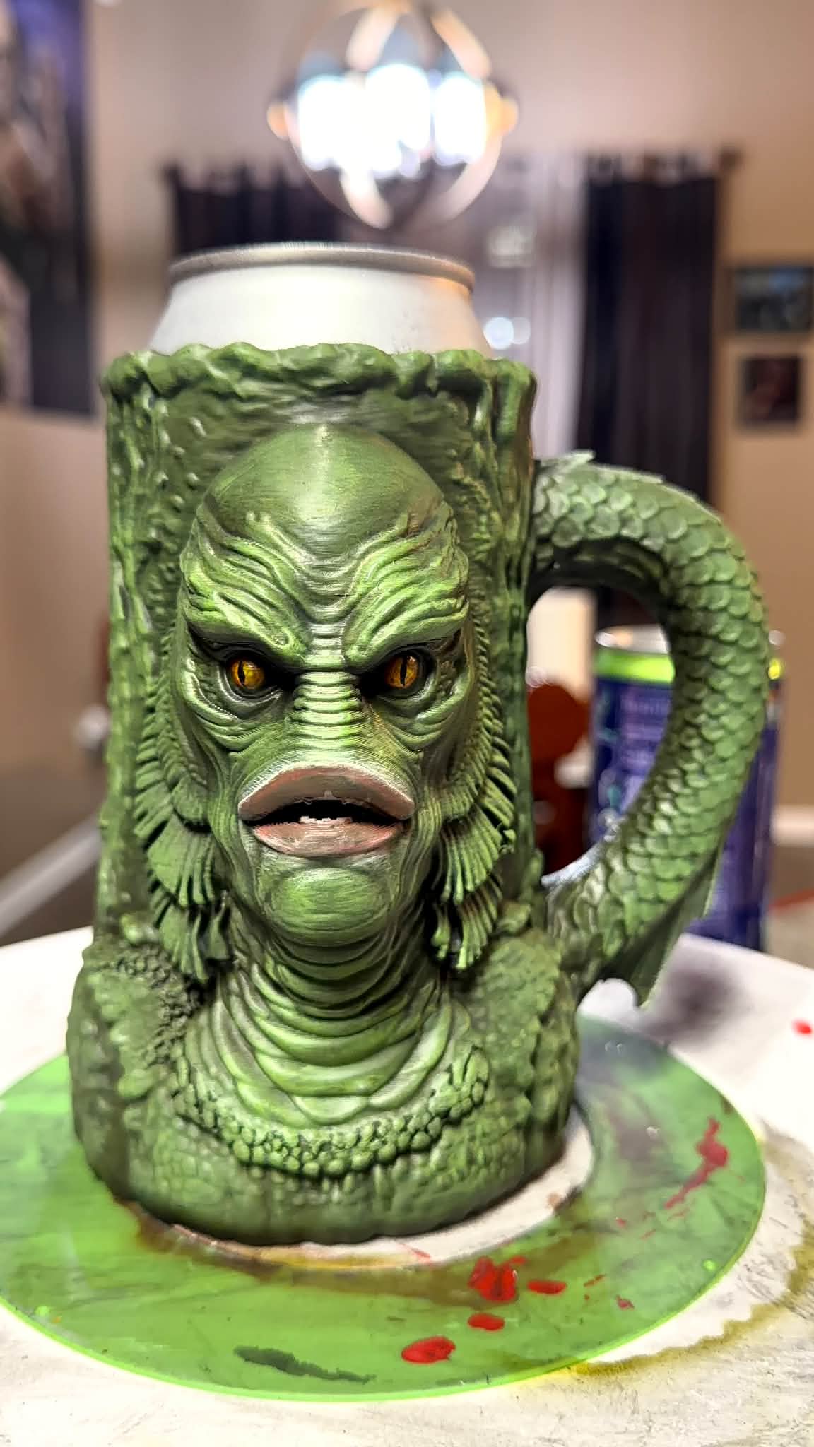 大アマゾンの半魚人』クリス・ウェラス原型 ガレージキット 着色済み完成品