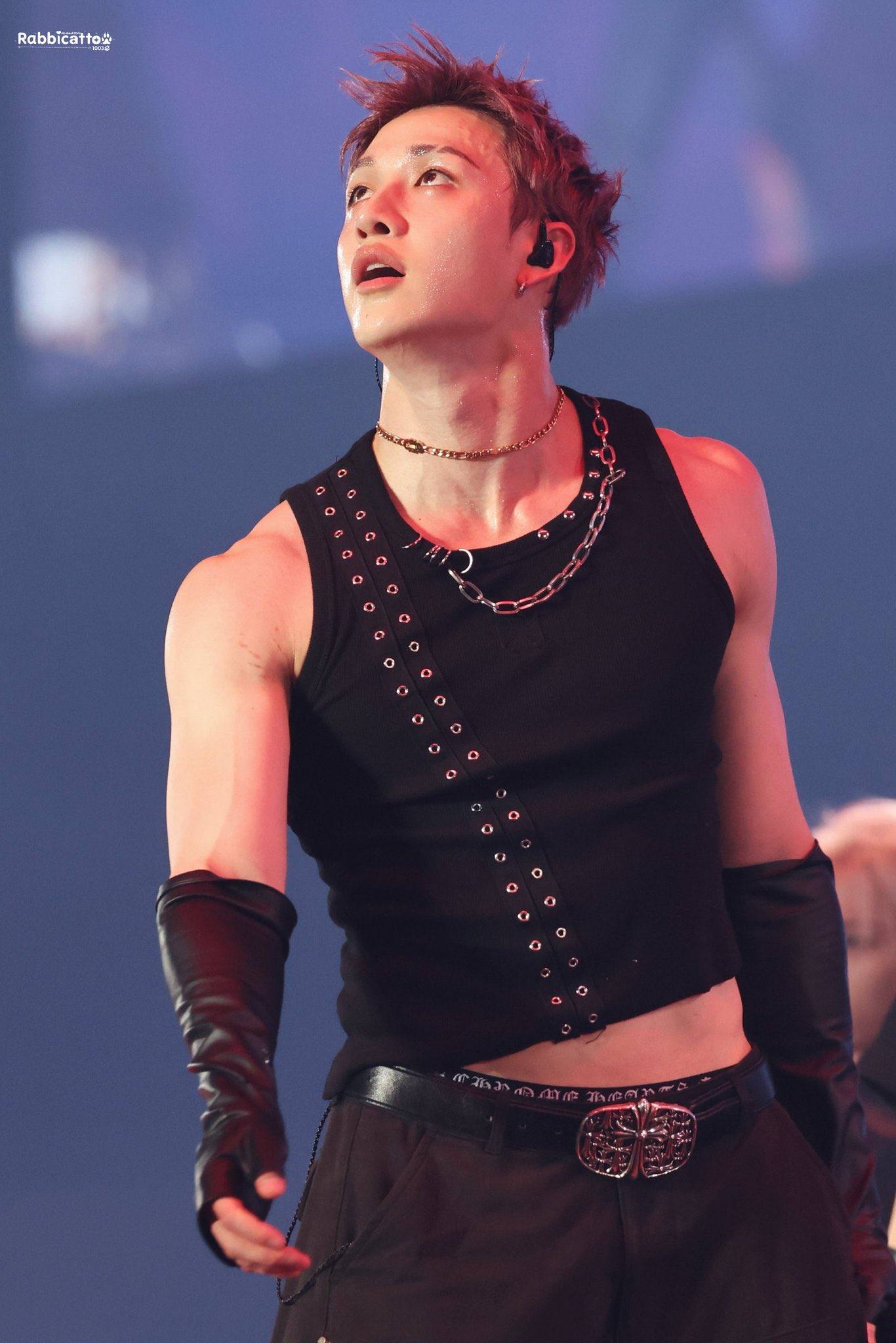 Stray Kids' Bang Chan performs 