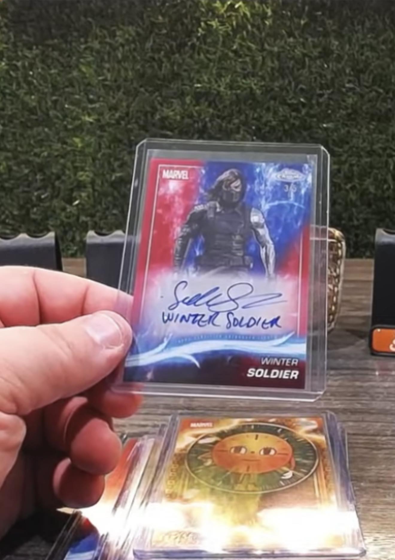 Sebastian Stan Winter Soldier autograph surprise