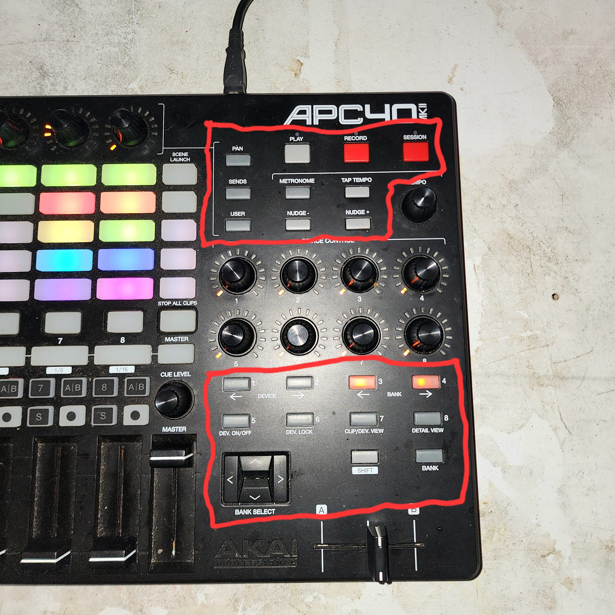 Akai APC40 pro mk1 Reset/Restore Factory Default Settings]. Hi