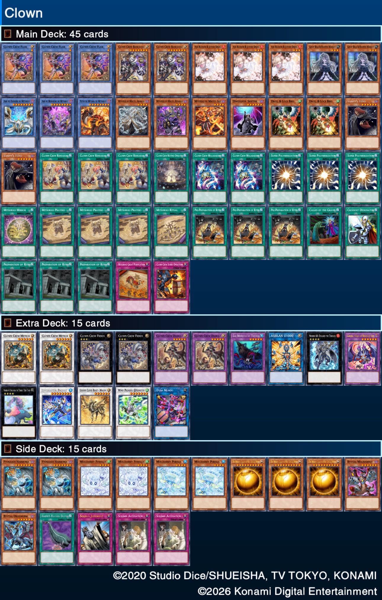 45 card deck yugioh YU-GI-OH! YuGiOh! 2012 XYZ Symphony Starter (45 Cards Per Deck) (Theme Deck) : Toys & Games Yu-Gi-Oh! Duel Links/Normal Duelist/Used Deck/Level