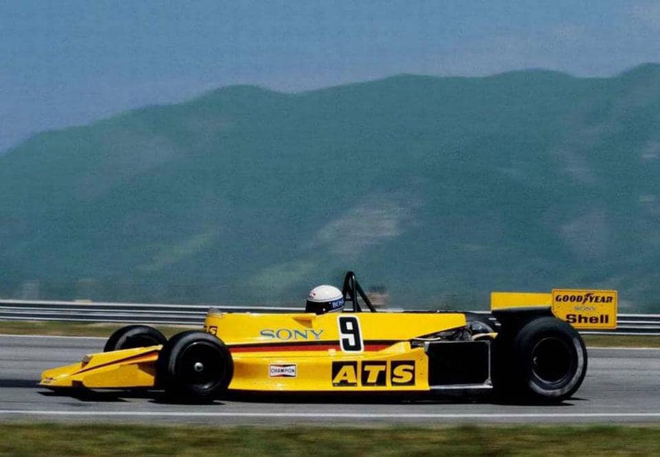 The ATS HS1 the teams first in house car, areo of a brick when it