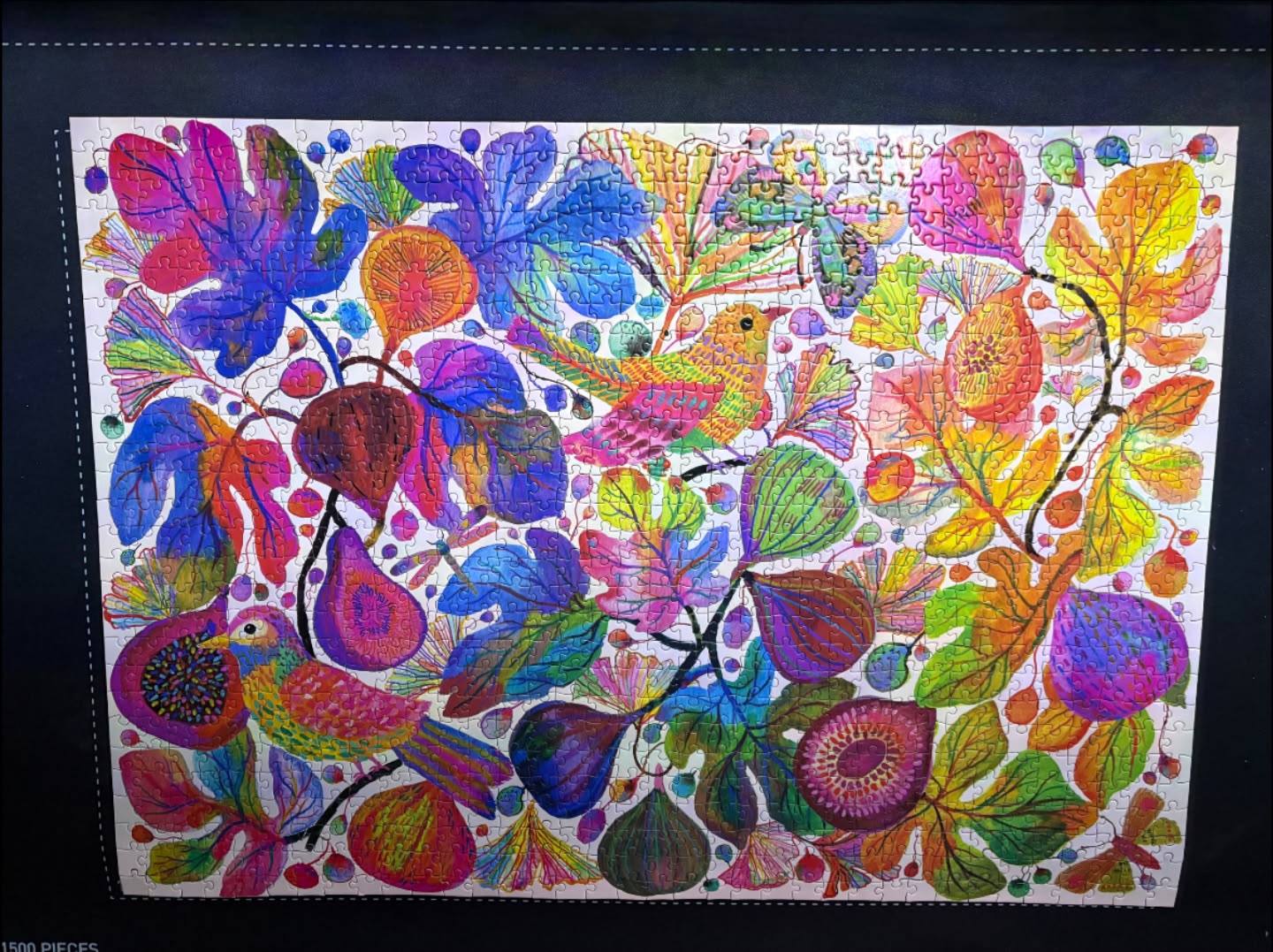 Puzzle 1000 Pièces Elena Essex – Château Paon, Finition Mate, Affiche A3 Incluse, 70x50 Cm, Dès 14 Ans