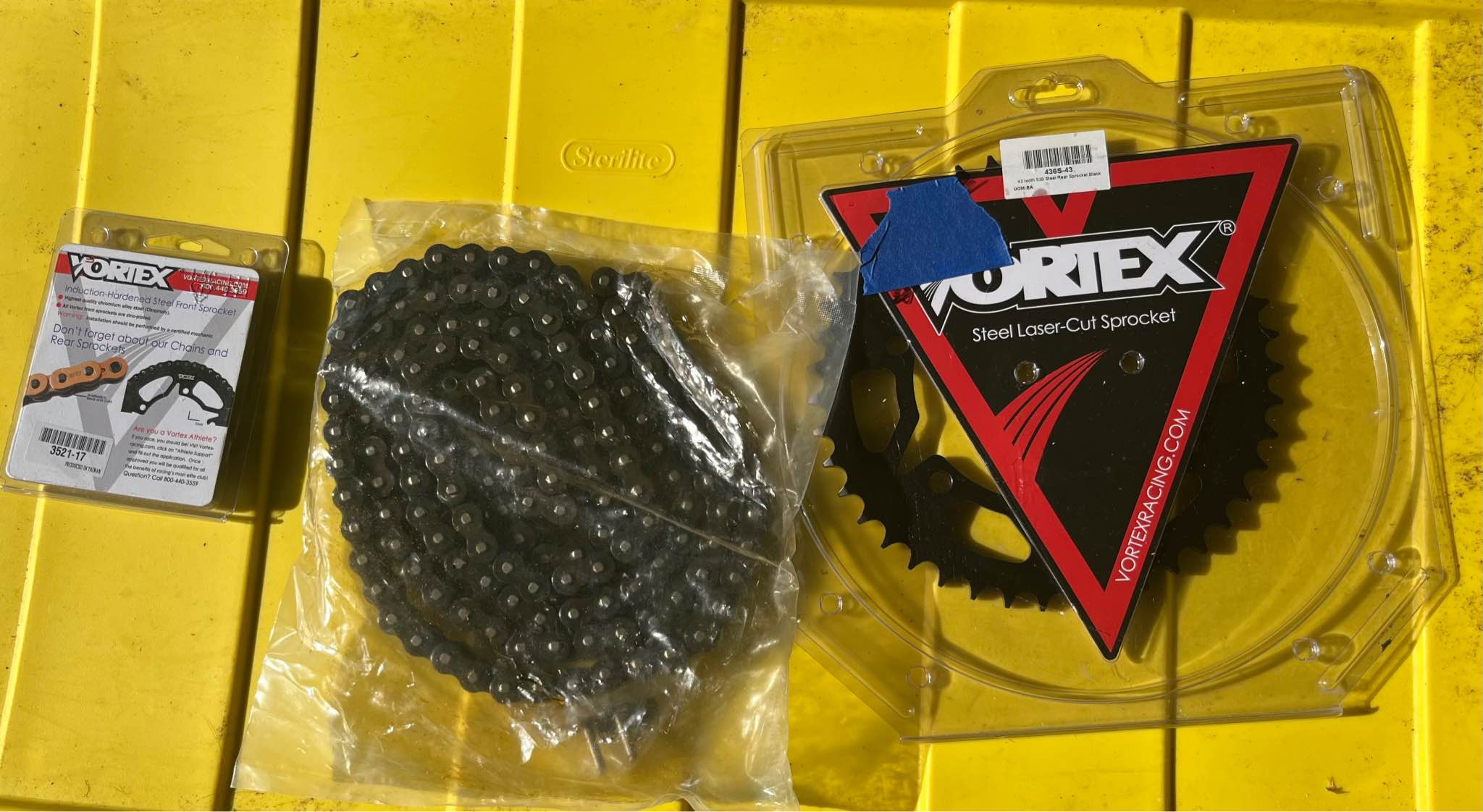 New Vortex motorcycle drivetrain kit includes an induction