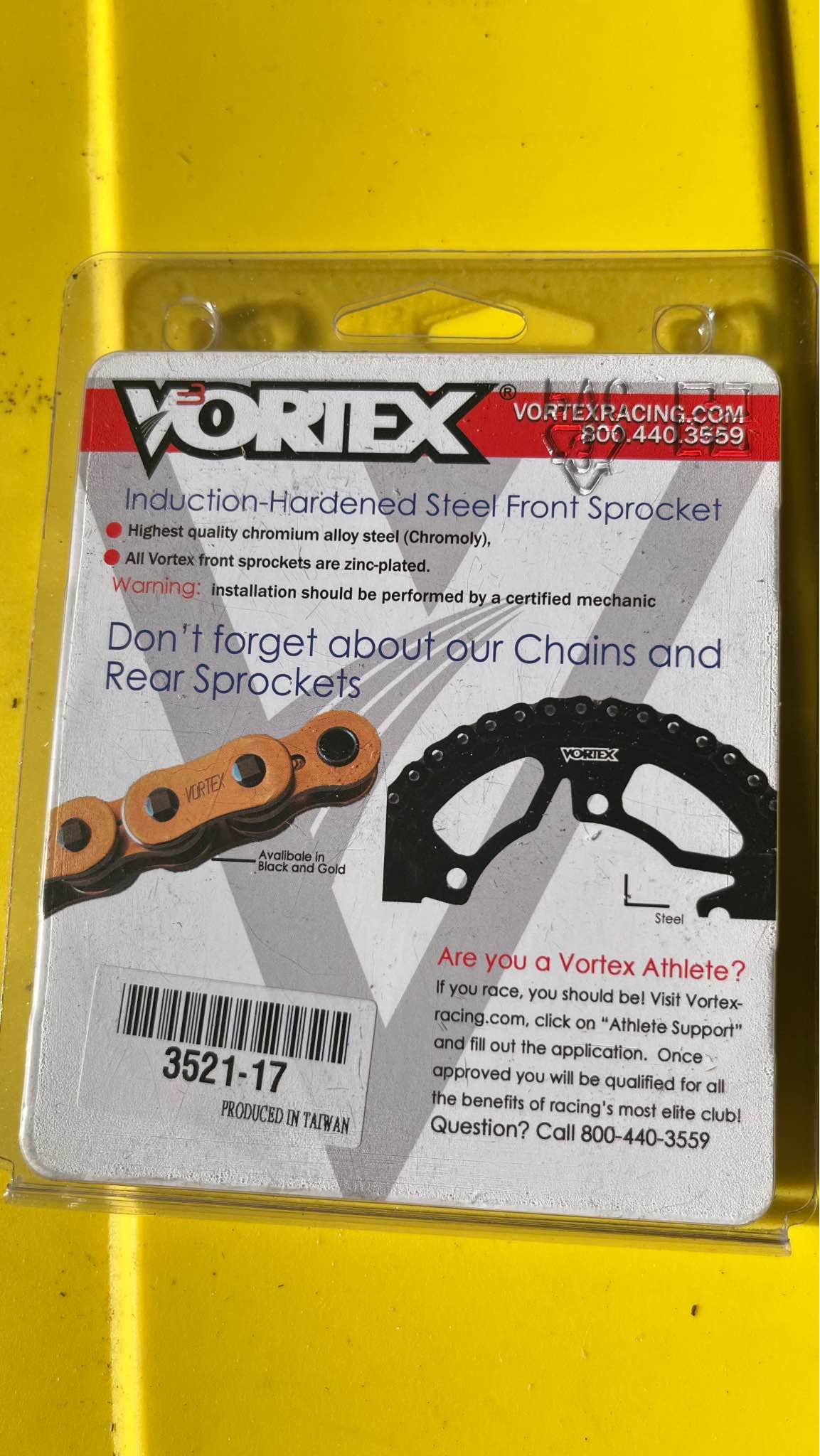New Vortex motorcycle drivetrain kit includes an induction