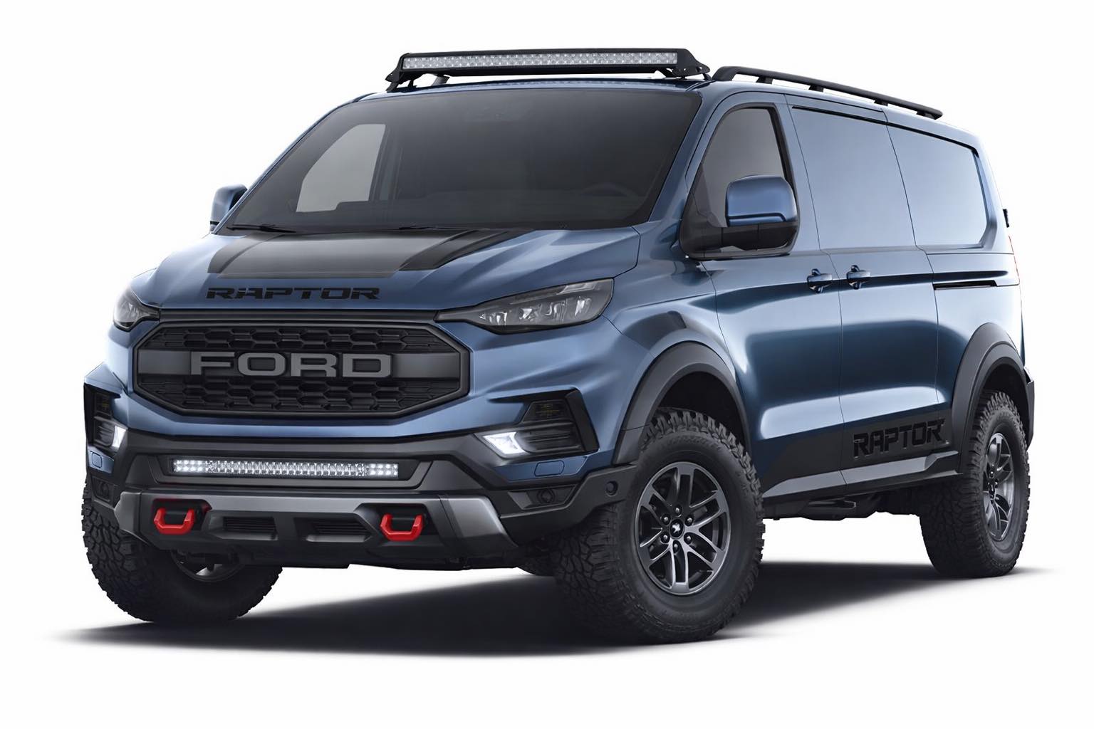AI automotive art | European Ford Transit Custom Raptor | Facebook